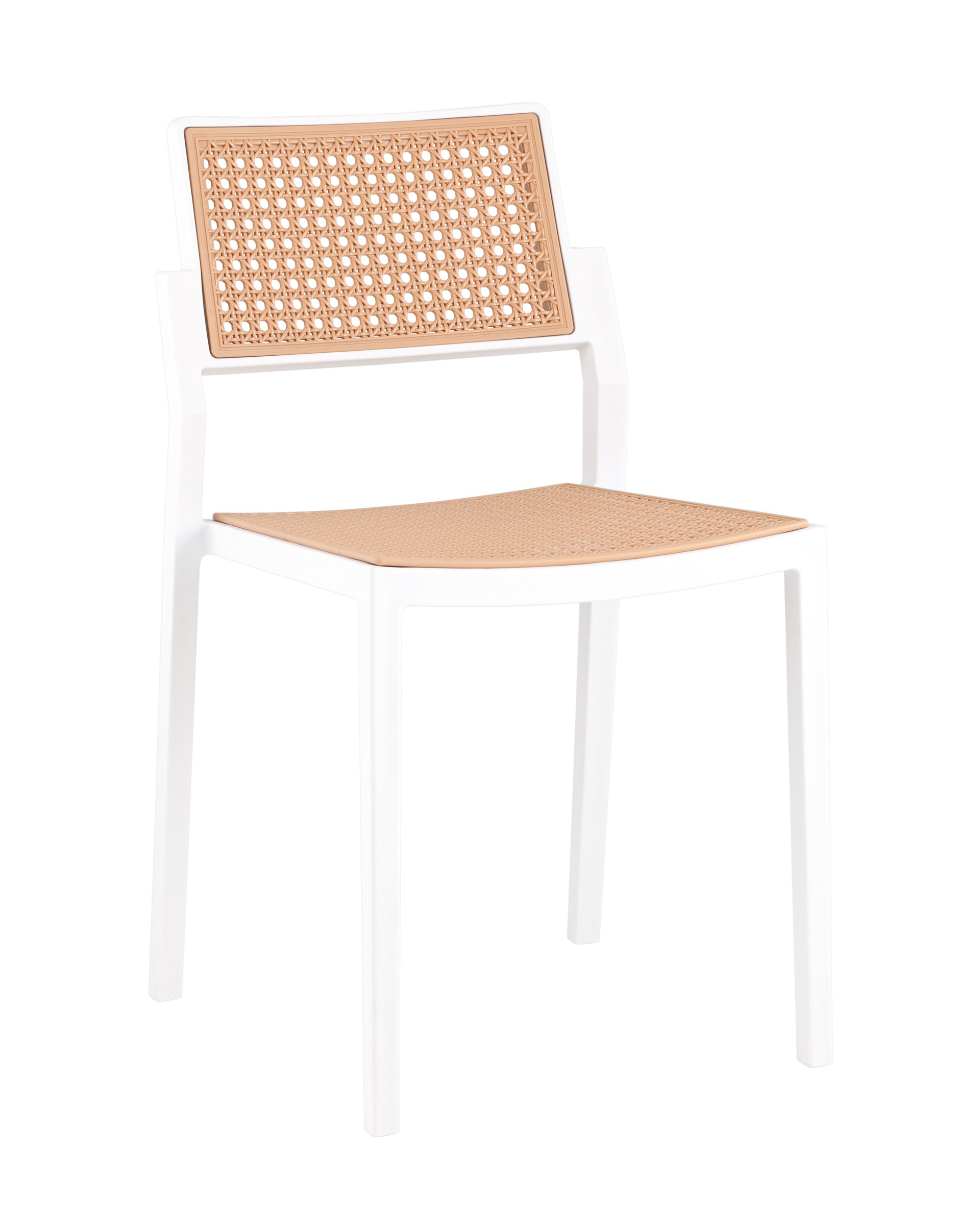 Стул пластиковый Stool Group Milto 8059 white/beig