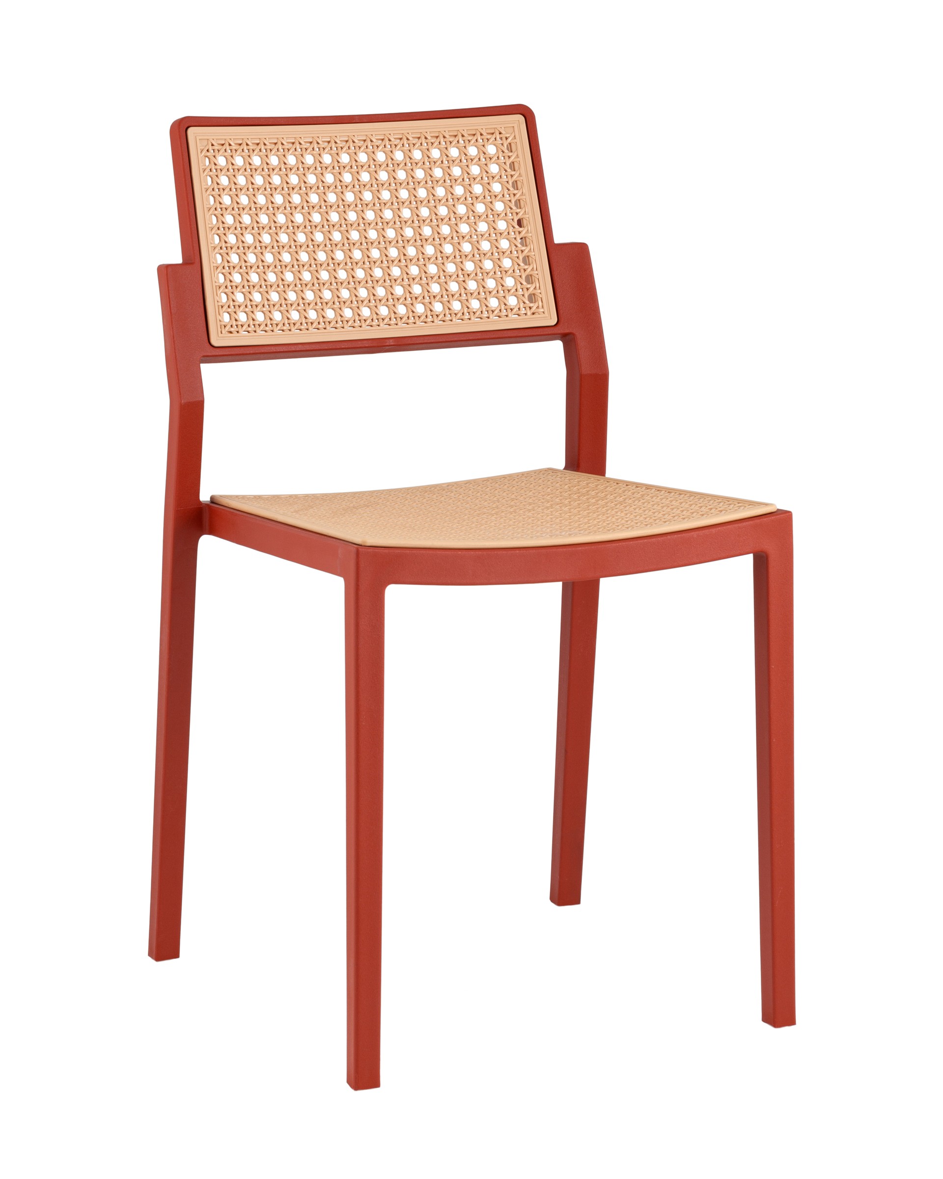 Стул пластиковый Stool Group Milto 8059 red/beig