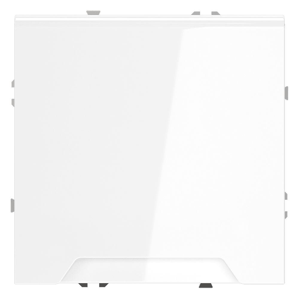 Розетка встраиваемая VOLTUM S70 с заземлением, защитными шторками и крышкой 16А, (белый глянцевый) VLS040301