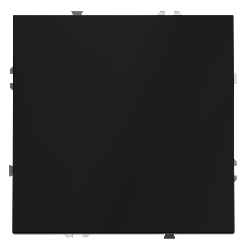 Выключатель встраиваемый VOLTUM S70 одноклавишный 10А, (черный матовый) VLS010108