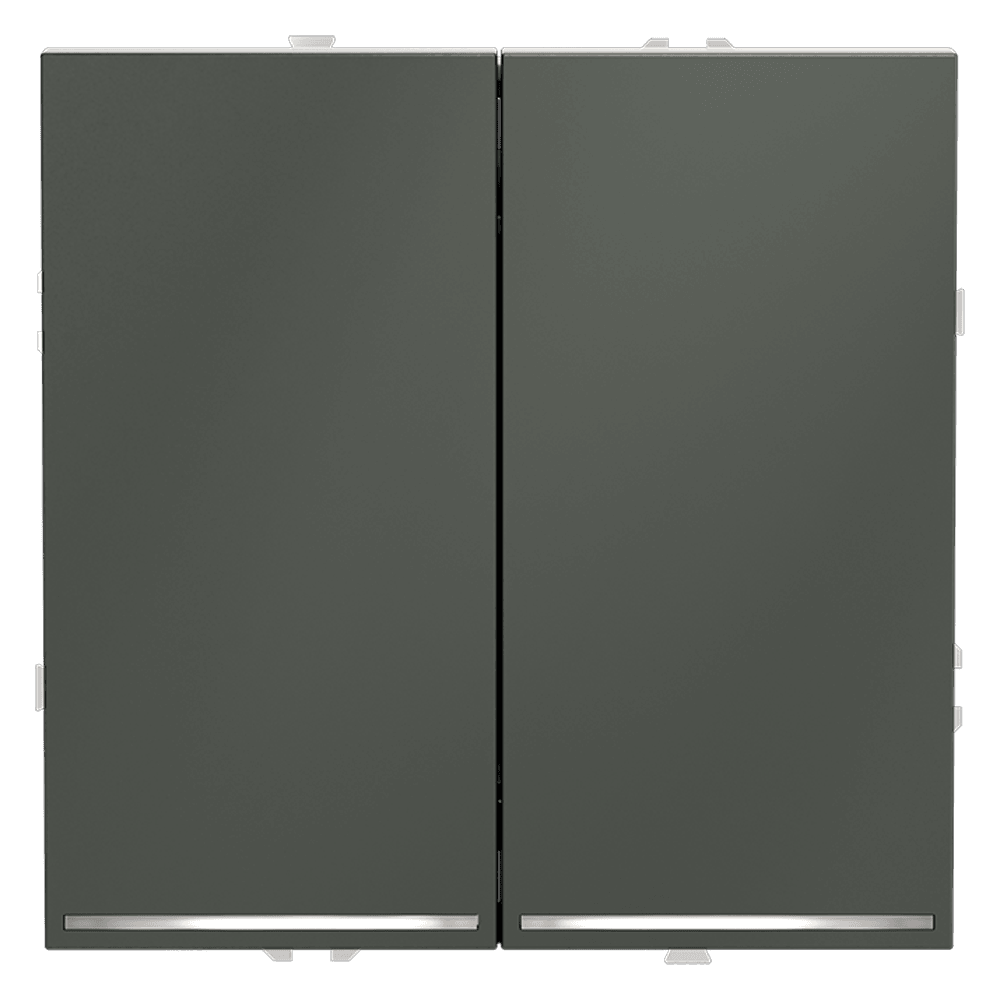 Проходной переключатель двухклавишный с подсветкой Voltum S70 VLS020406