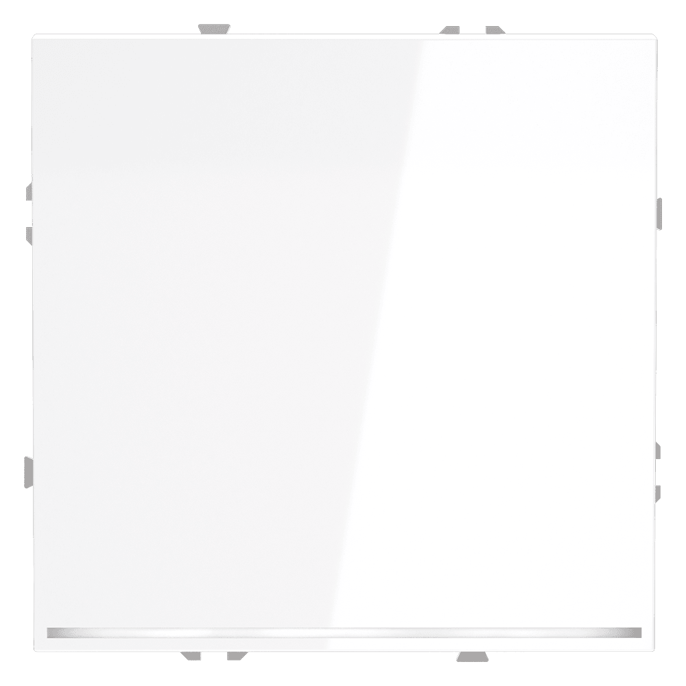 Проходной переключатель встраиваемый VOLTUM S70 одноклавишный с подсветкой 10А, (белый глянцевый) VLS010401