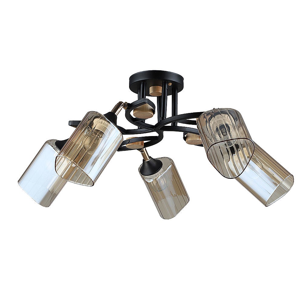 Потолочная люстра Arte Lamp Glamore A5076PL-5BK