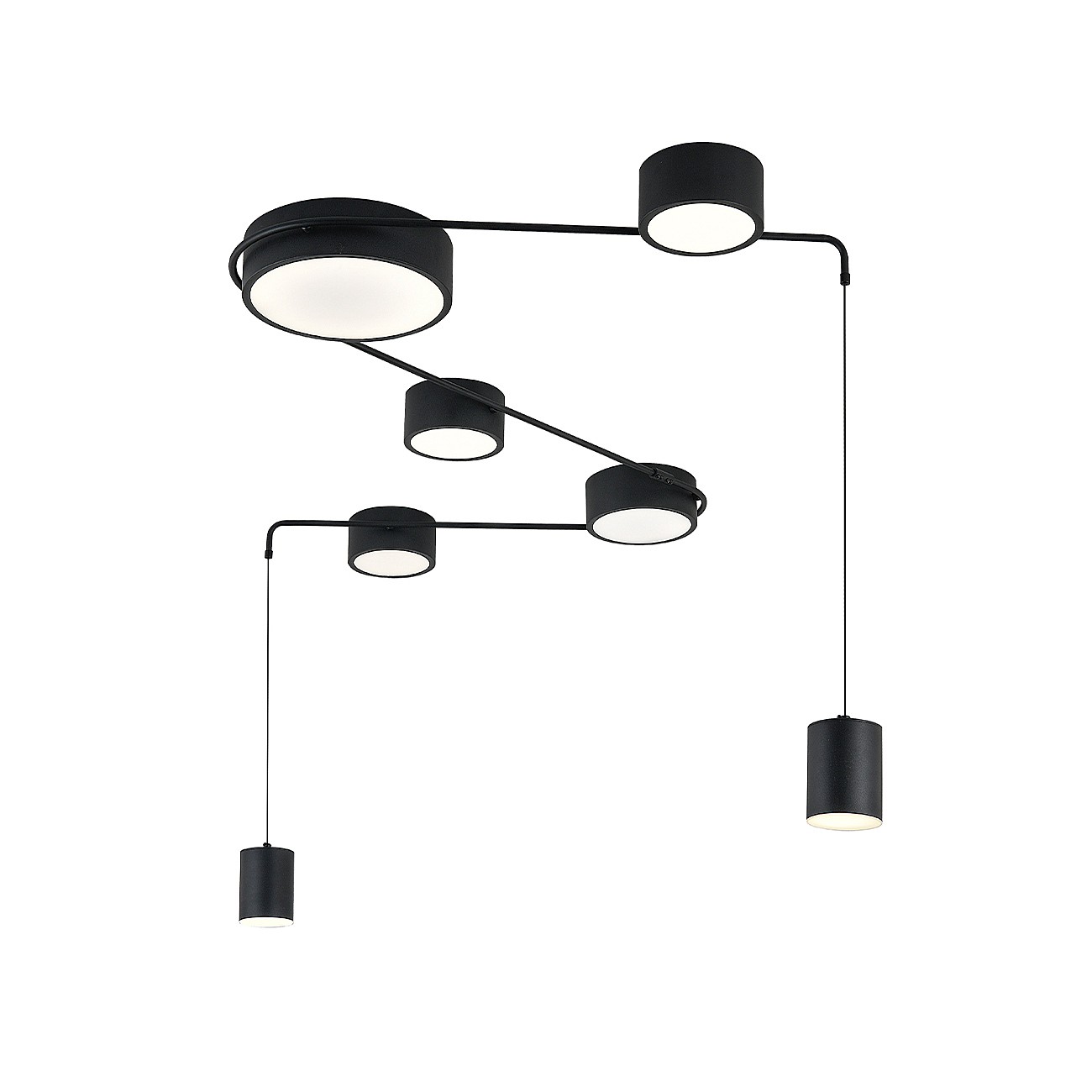 Светильник подвесной Indigo Modulo V000160L 14028/7С Black