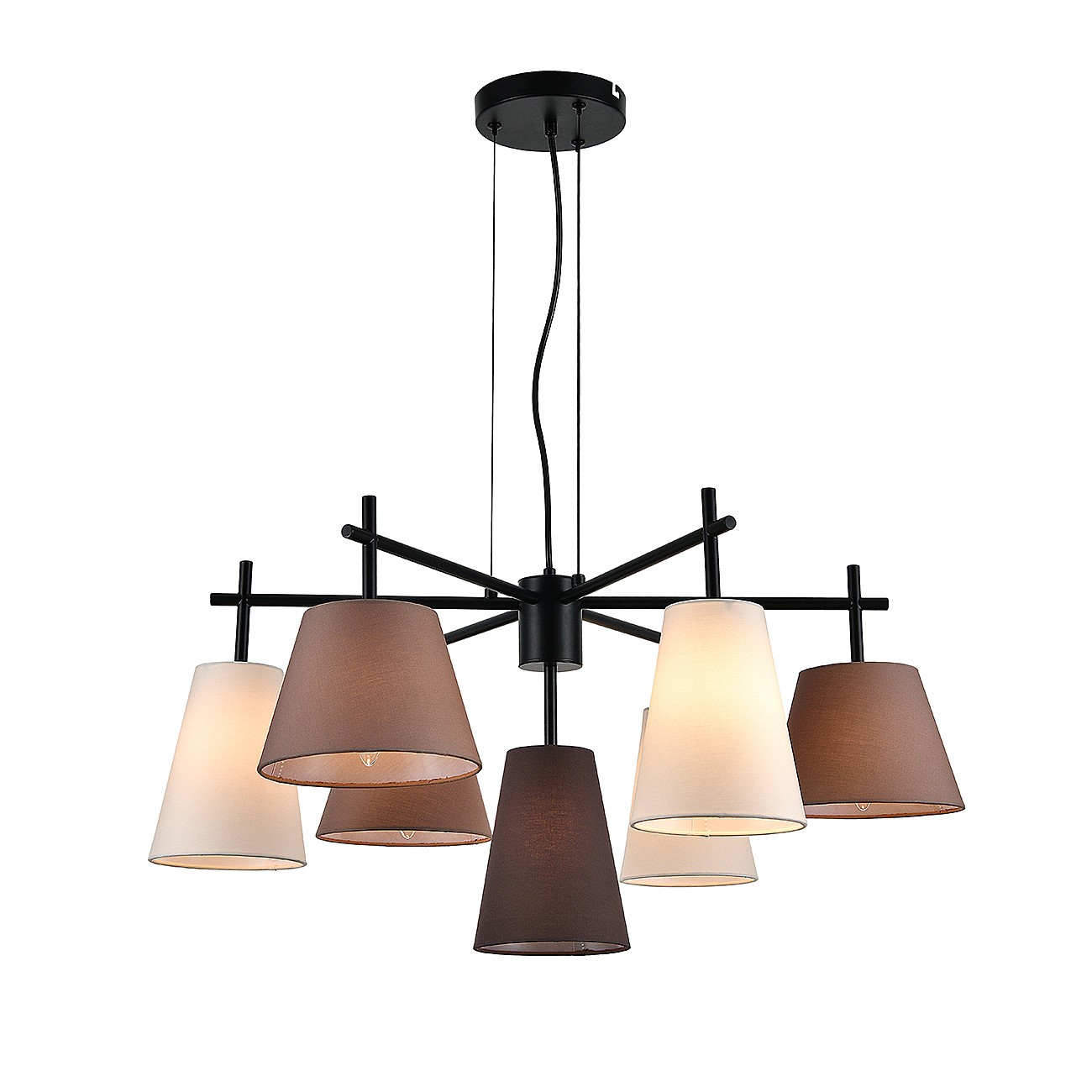 Подвесная люстра Indigo Abbinare V000534 13032/7P Black