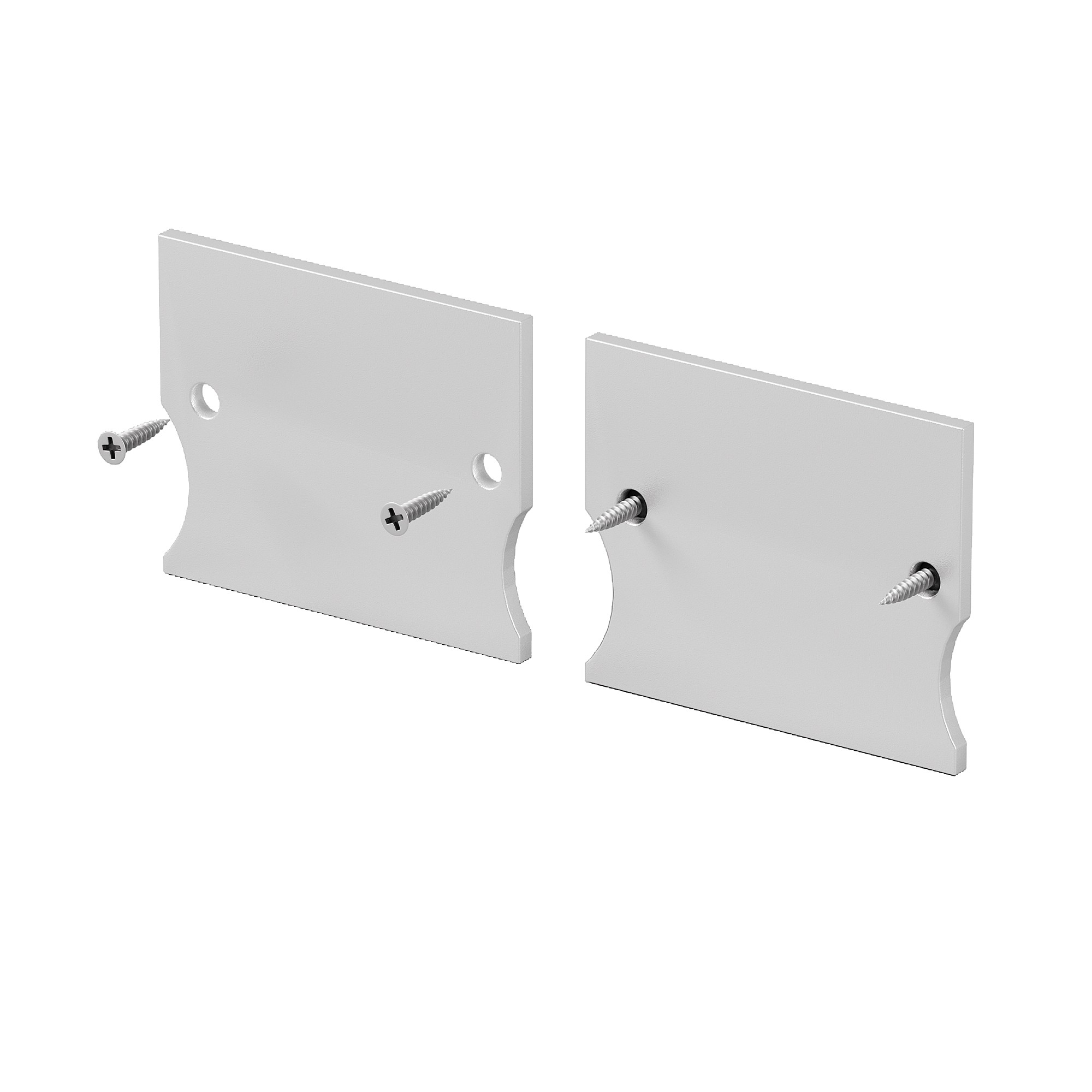 Комплект заглушек (для профиля 41х51) 2 шт., Maytoni Встраиваемый со скрытым фланцем профиль 642057