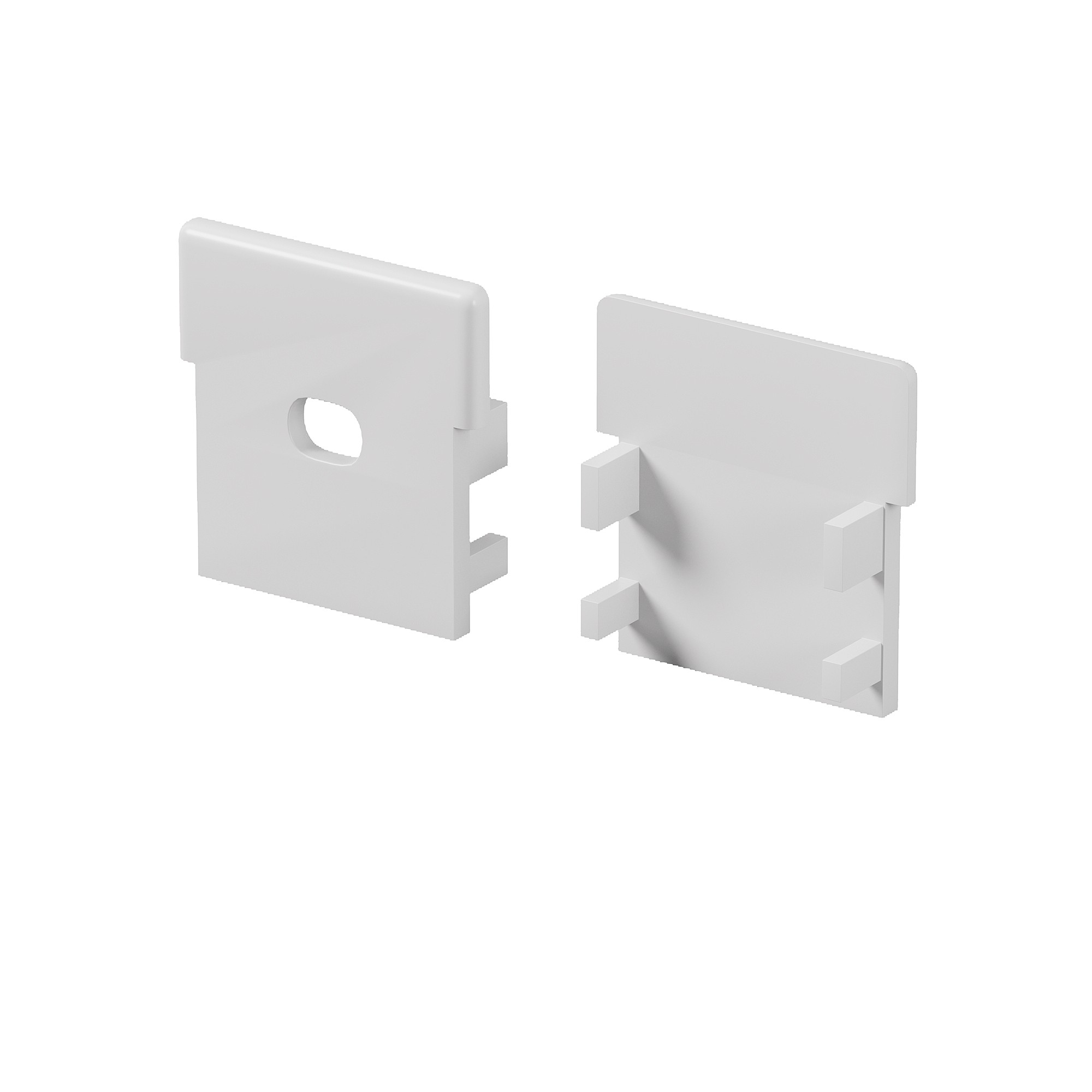 Комплект заглушек (для профиля 26х26) 2 шт., Maytoni Встраиваемый в пол профиль 642060