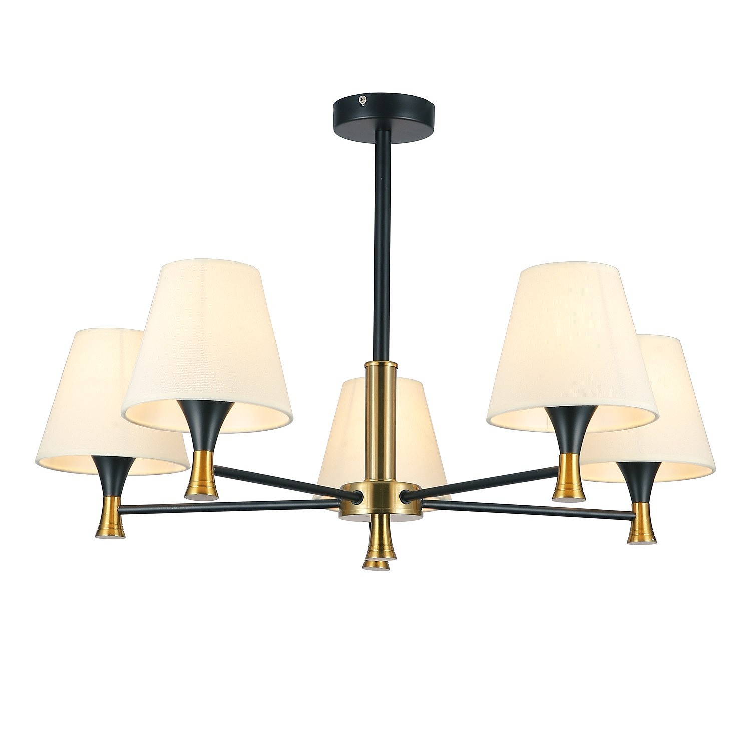 Потолочная люстра Gerhort G11047 G11047/5BK+COP WT