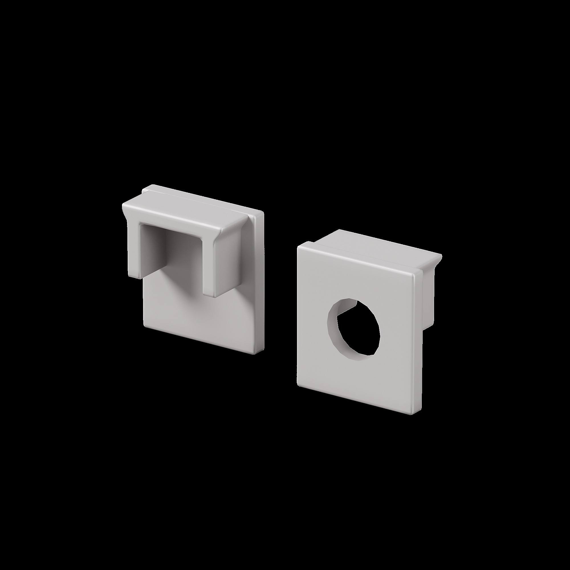 Комплект заглушек (для профиля 53х13) 10 шт., Maytoni Встраиваемый со скрытым фланцем профиль 642067