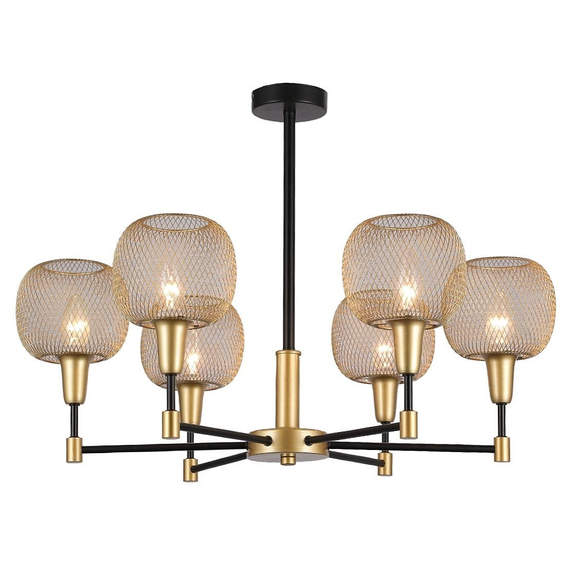 Потолочная люстра Gerhort G11061 G11061/6BK+GD GD