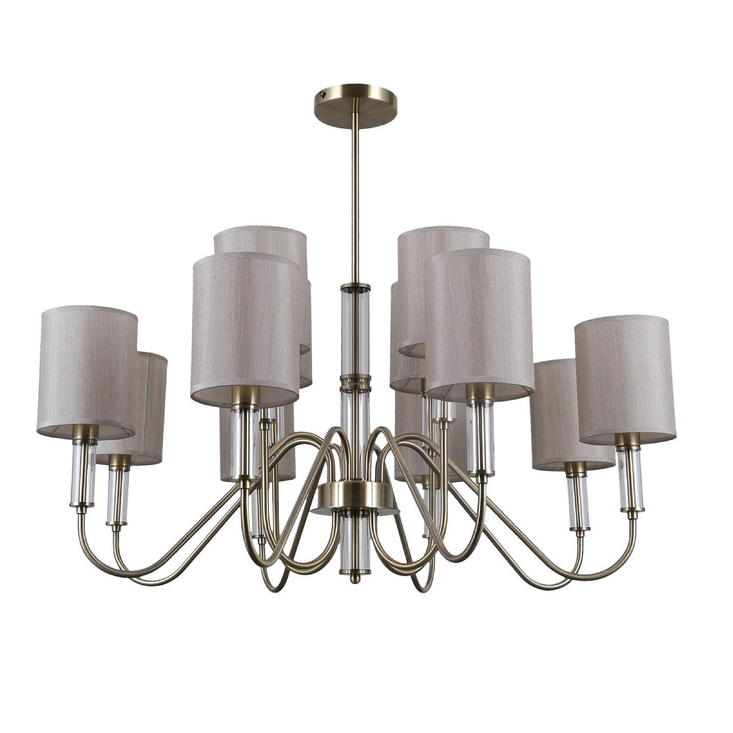 Потолочная люстра Gerhort G11098 G11098/12AB+CL GR