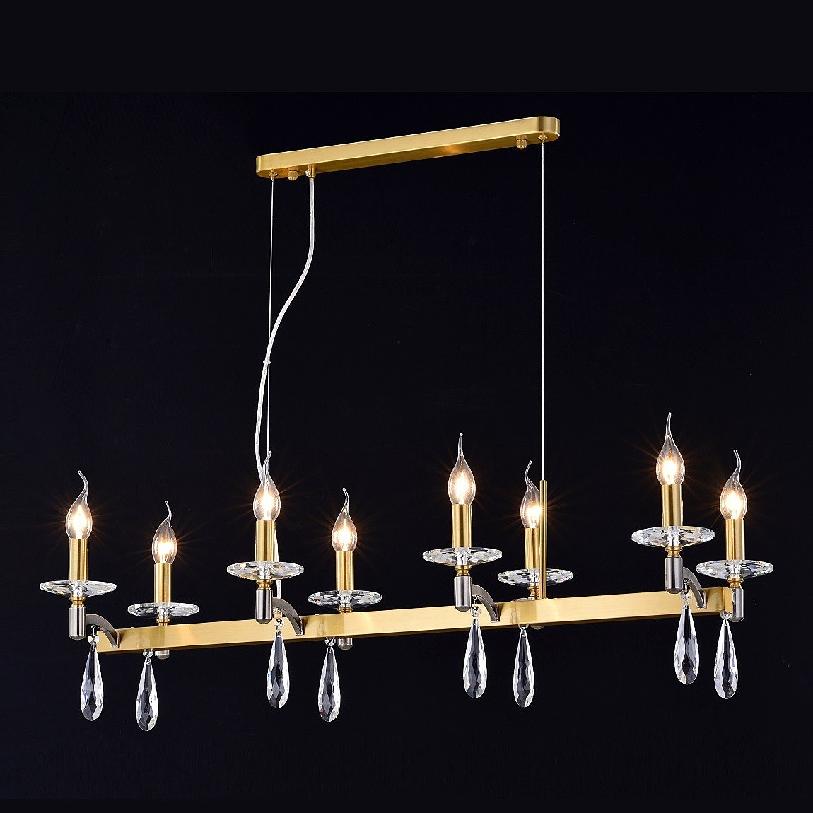 Подвесная люстра Gerhort G21148 G21148/8L ASL+BRS+CL