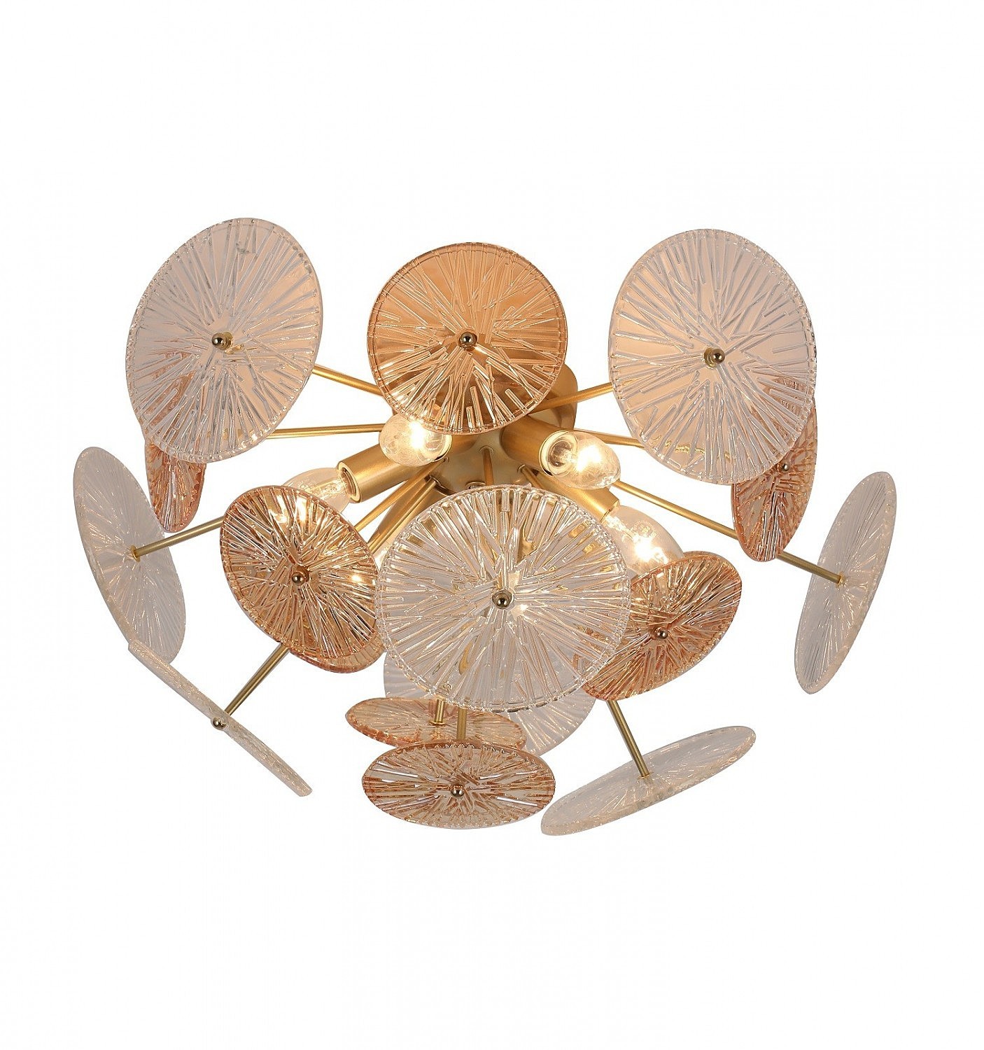 Потолочная люстра Gerhort G22031 G22031/6BRS+CL+AMB