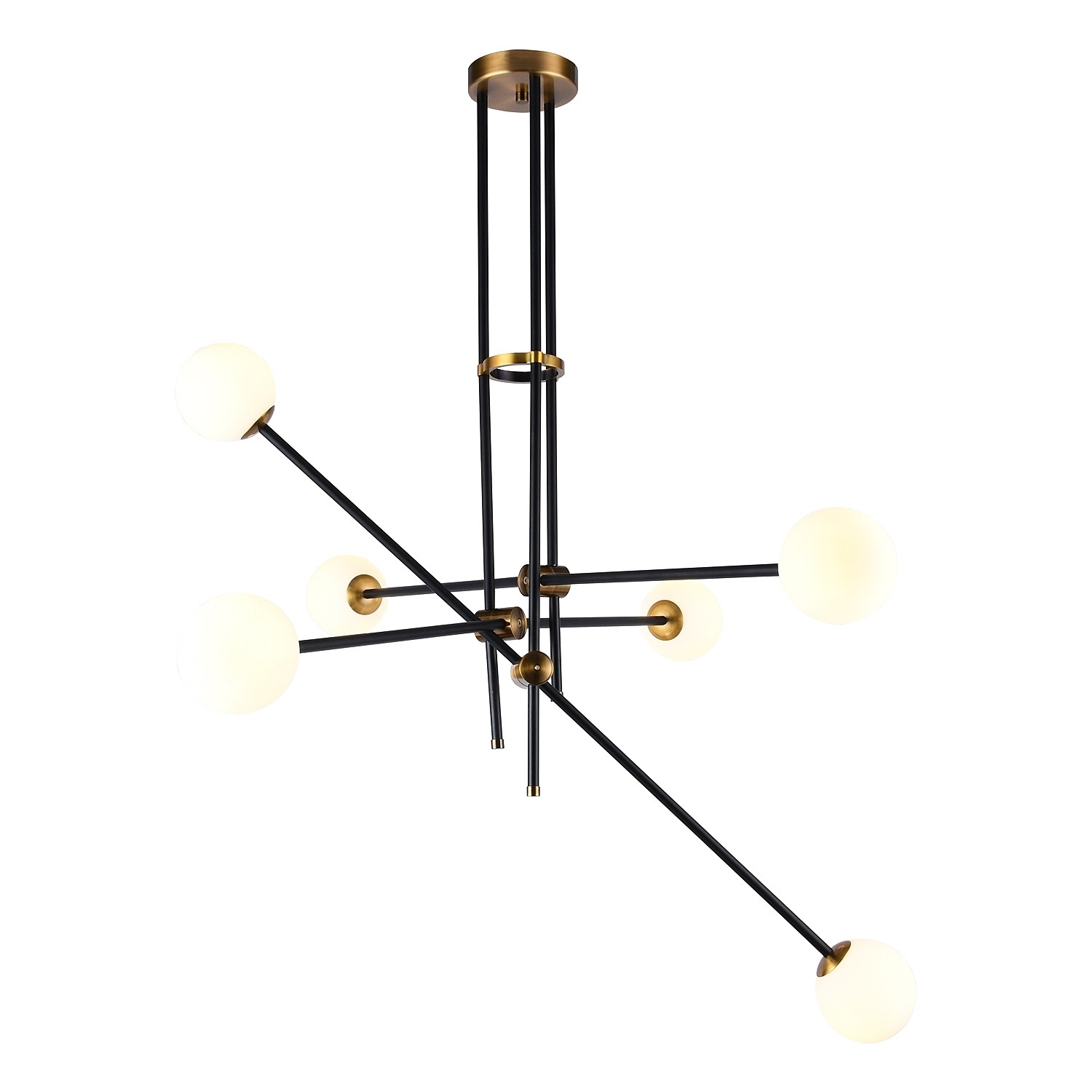 Потолочная люстра Gerhort G31108 G31108/6BK+GD WT