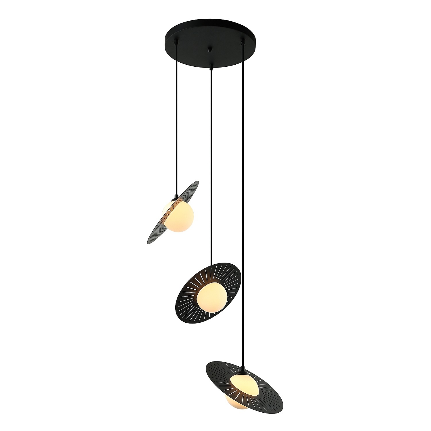 Светильник подвесной Gerhort G31122 G31122/3BK WT