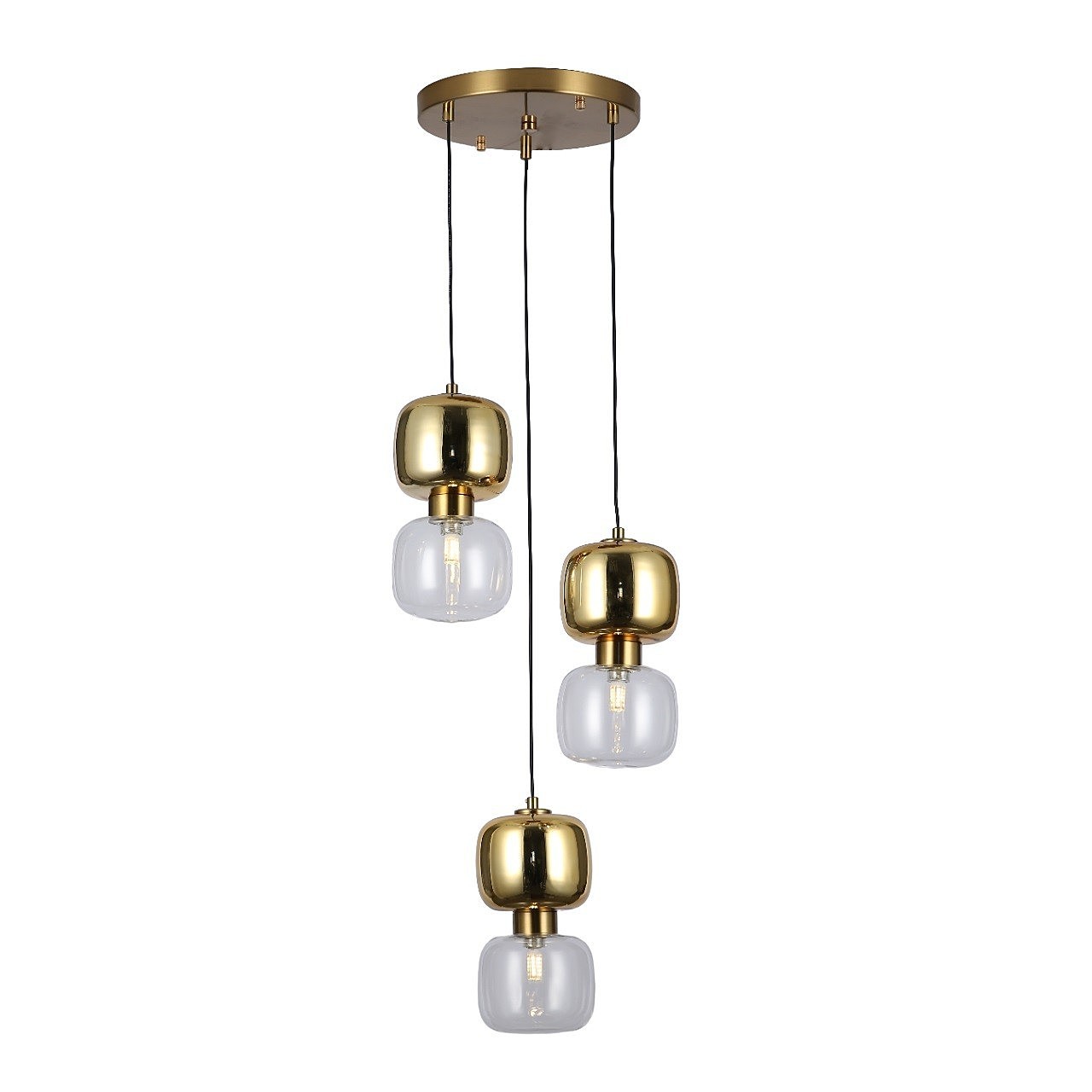 Светильник подвесной Gerhort G51099 G51099/3COP GD+CL