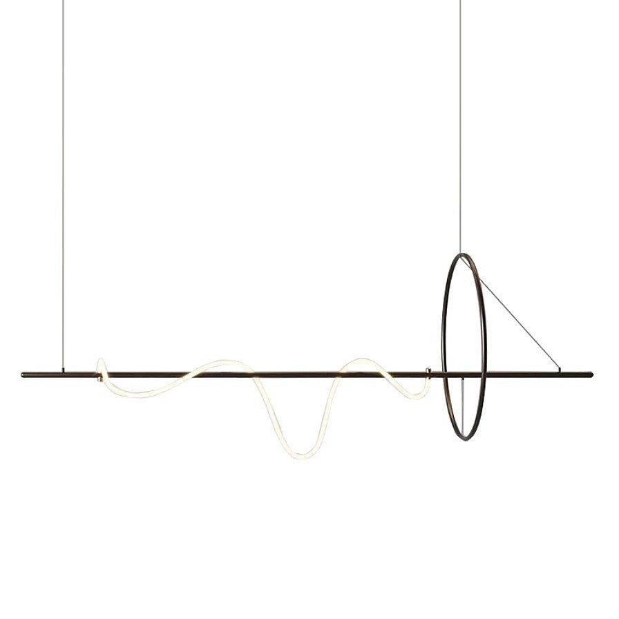 Светильник подвесной Gerhort G52148 G52148/3BK+WT