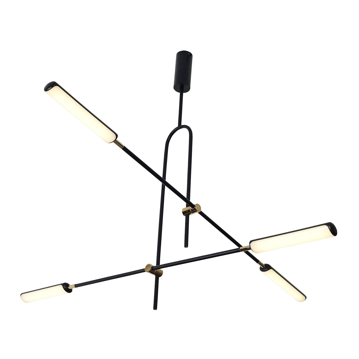 Потолочная люстра Gerhort G61302 G61302/4BK+GD