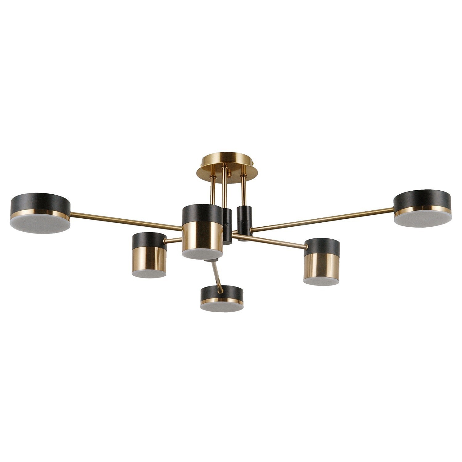 Потолочная люстра Gerhort G61420 G61420/6BRS+MBK MBK+BRS