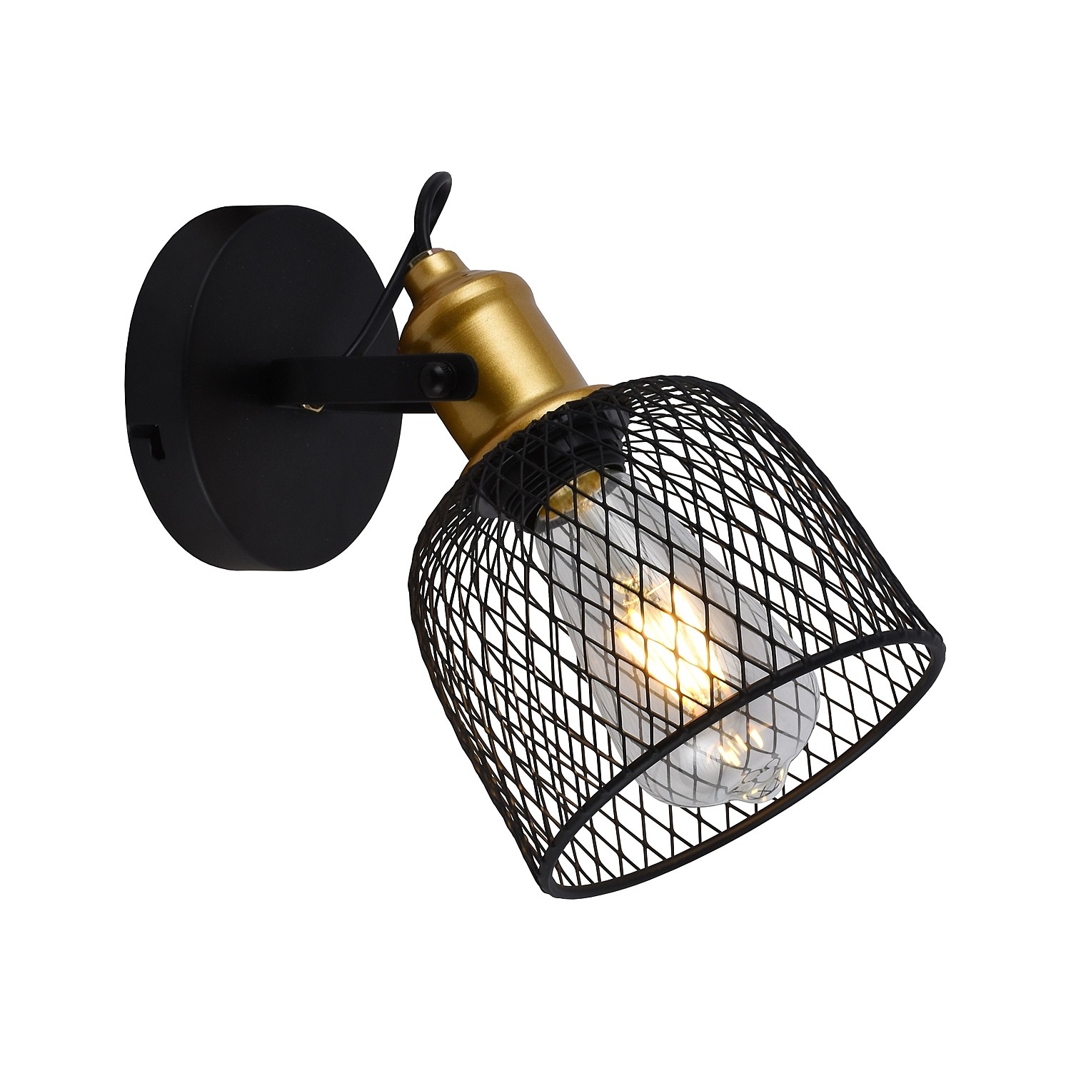 Настенное бра Gerhort G71158 G71158/1wBK+GD BK