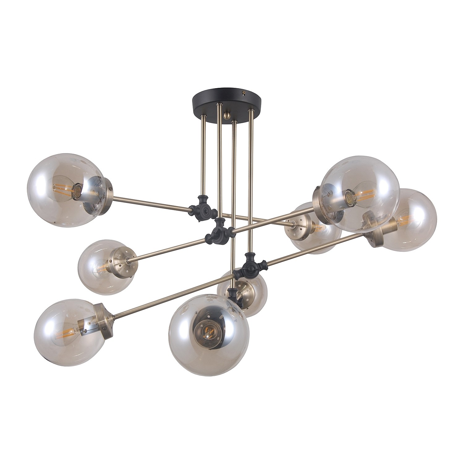 Потолочная люстра Gerhort G71162 G71162/8BK+AB AMB