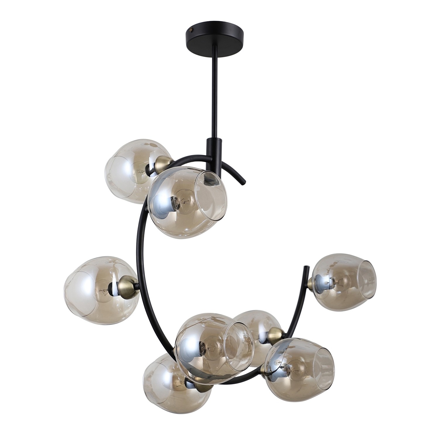 Потолочная люстра Gerhort G71163 G71163/8BK+AB AMB