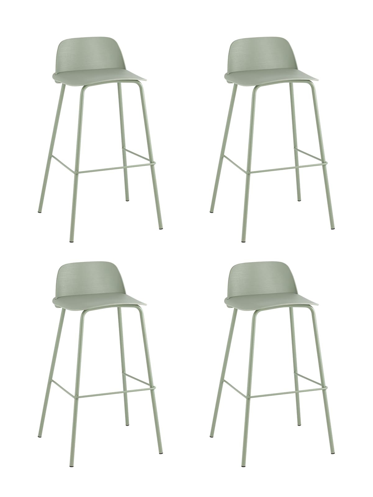 Комплект стульев Stool Group Mist 8063T 75 greyish green 70077 X4