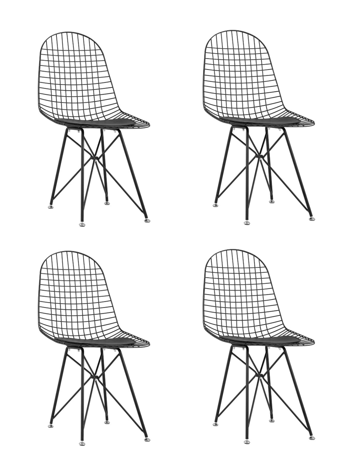 Комплект стульев Stool Group Eiffel AFR-18B-P1 BL/BL X4