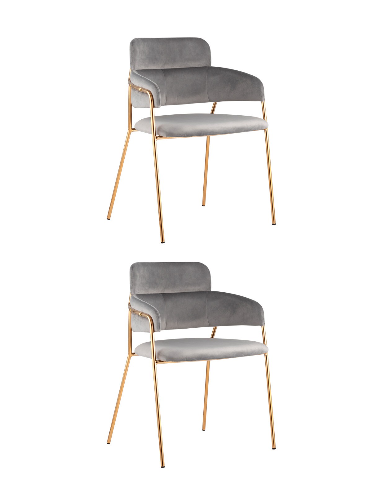 Комплект стульев Stool Group Полин FDC6085 LIGHT GREY FUT-79 X2