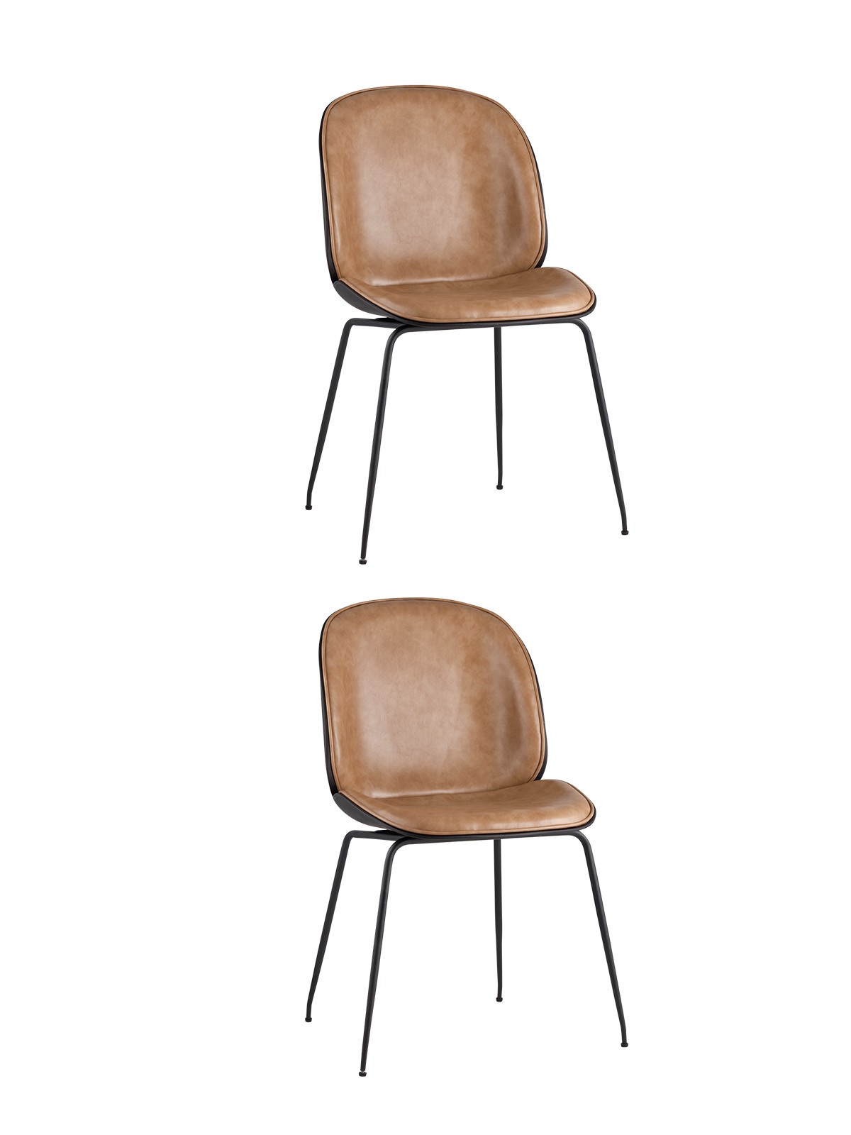 Комплект стульев Stool Group Beetle 8329 PU BEIGE X2