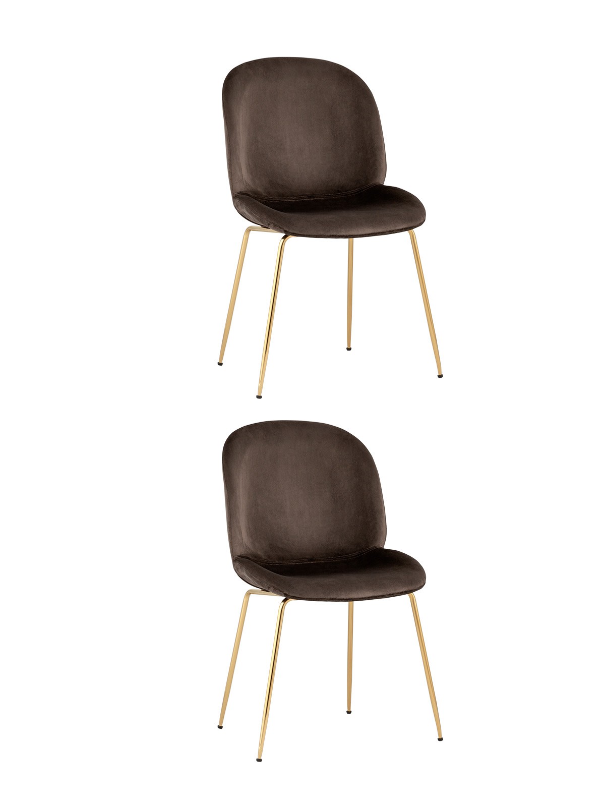 Комплект стульев Stool Group Beetle 8329 VELVET BROWN X2