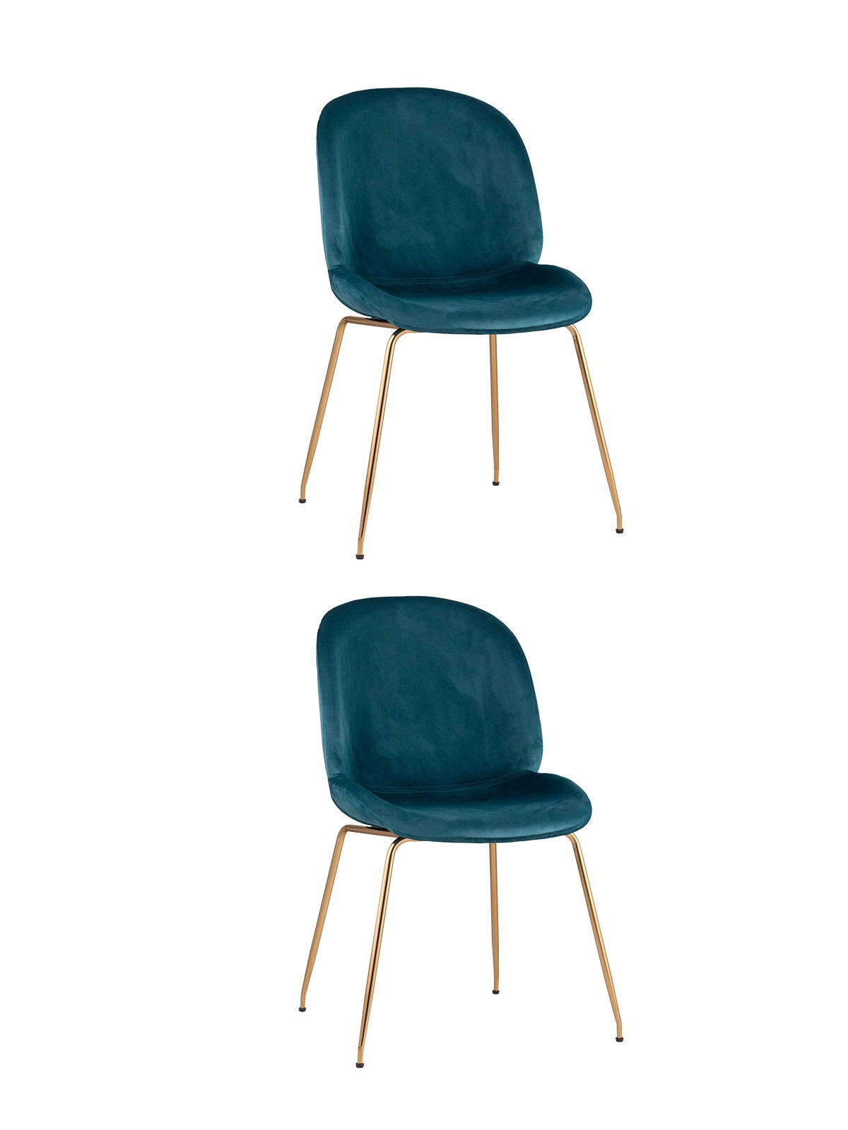 Комплект стульев Stool Group Beetle 8329 VELVET BLUE X2