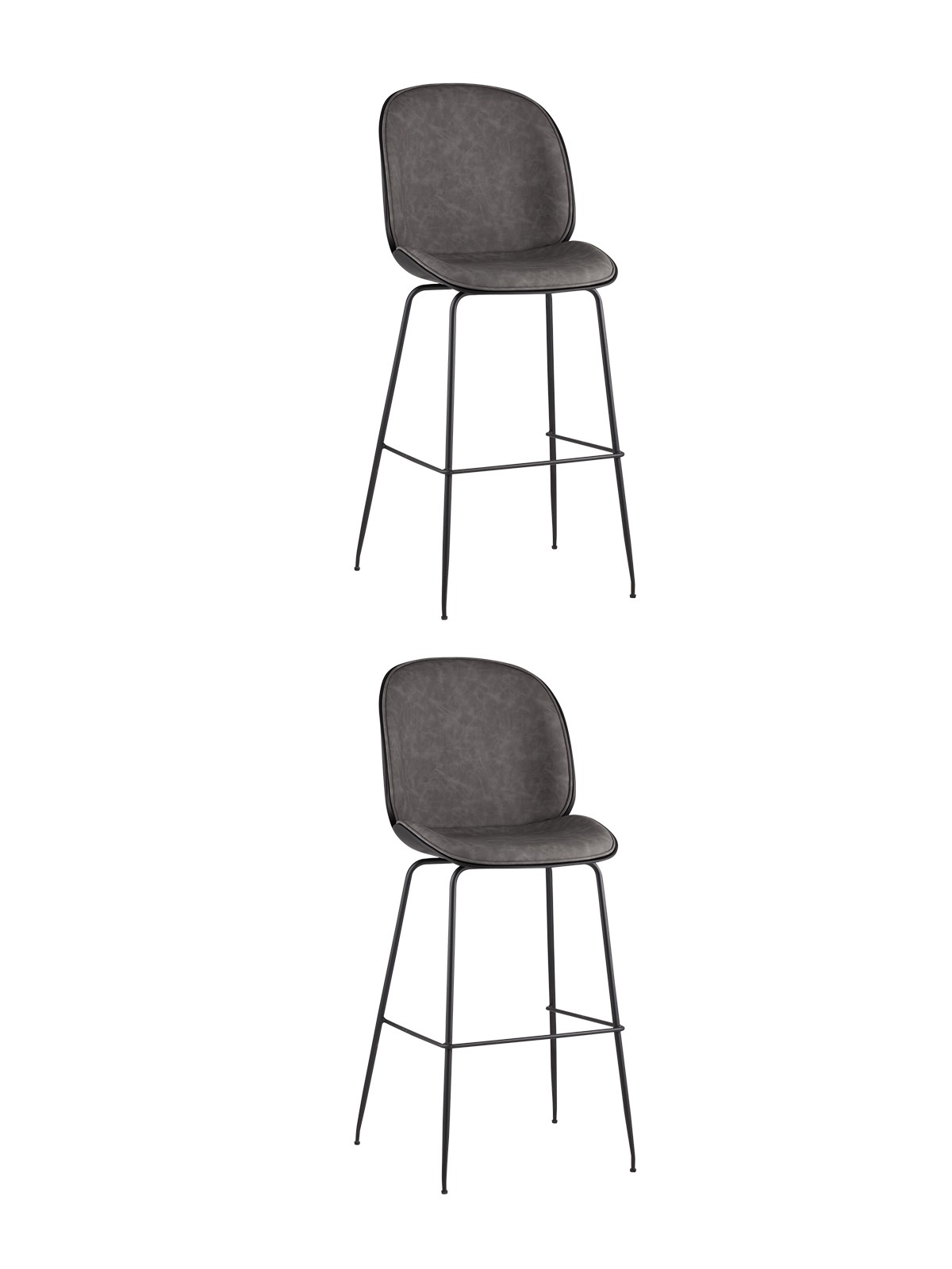Комплект стульев Stool Group Beetle 9329C GREY X2
