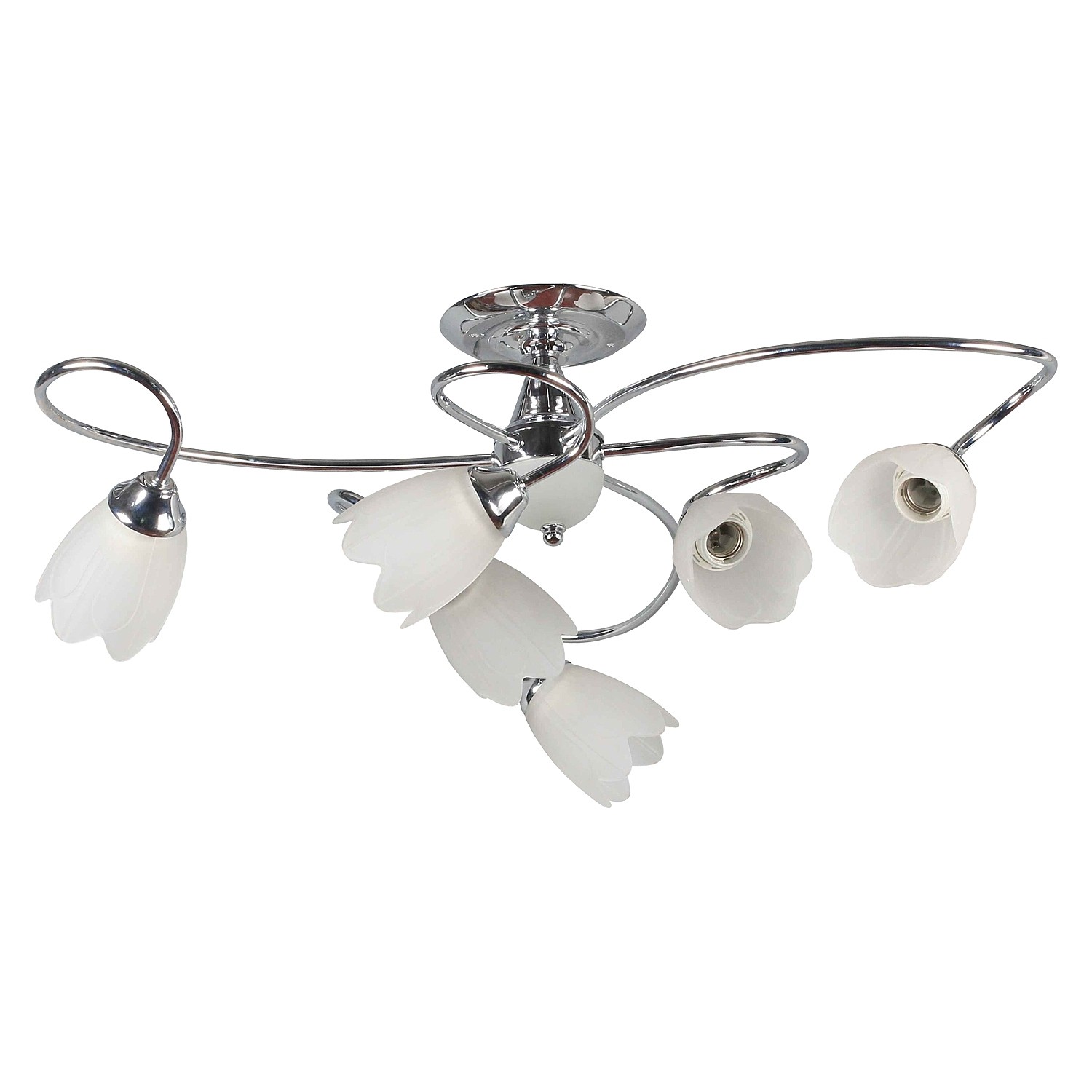 Потолочная люстра ЭкономСвет 004 004/3+3CR WT