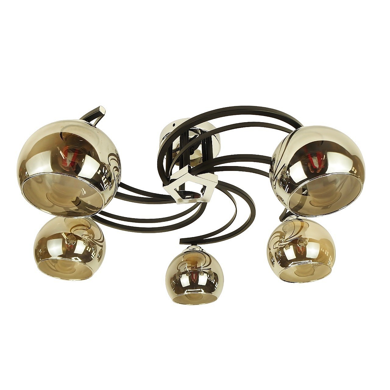 Потолочная люстра ЭкономСвет 10026 10026/5BK+CR SM