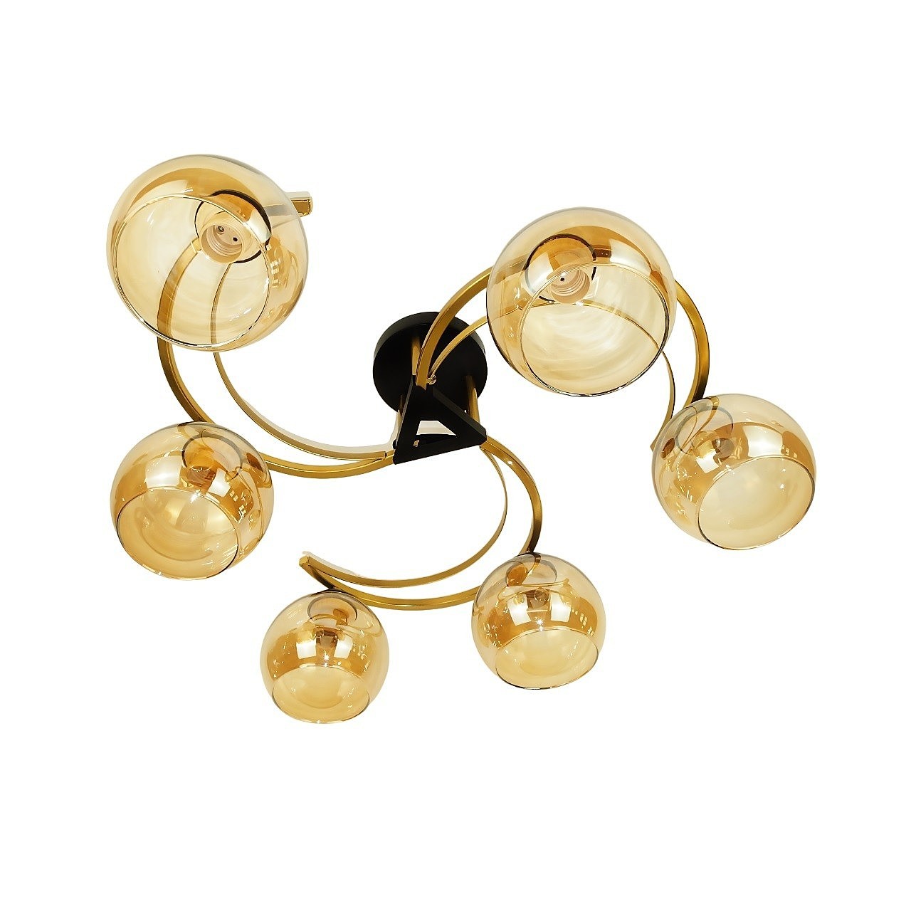 Потолочная люстра ЭкономСвет 10026 10026/6BK+GD CP