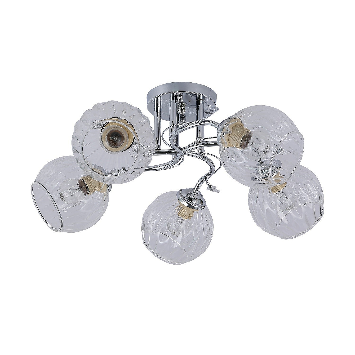 Потолочная люстра ЭкономСвет 10053 10053/5CR CL