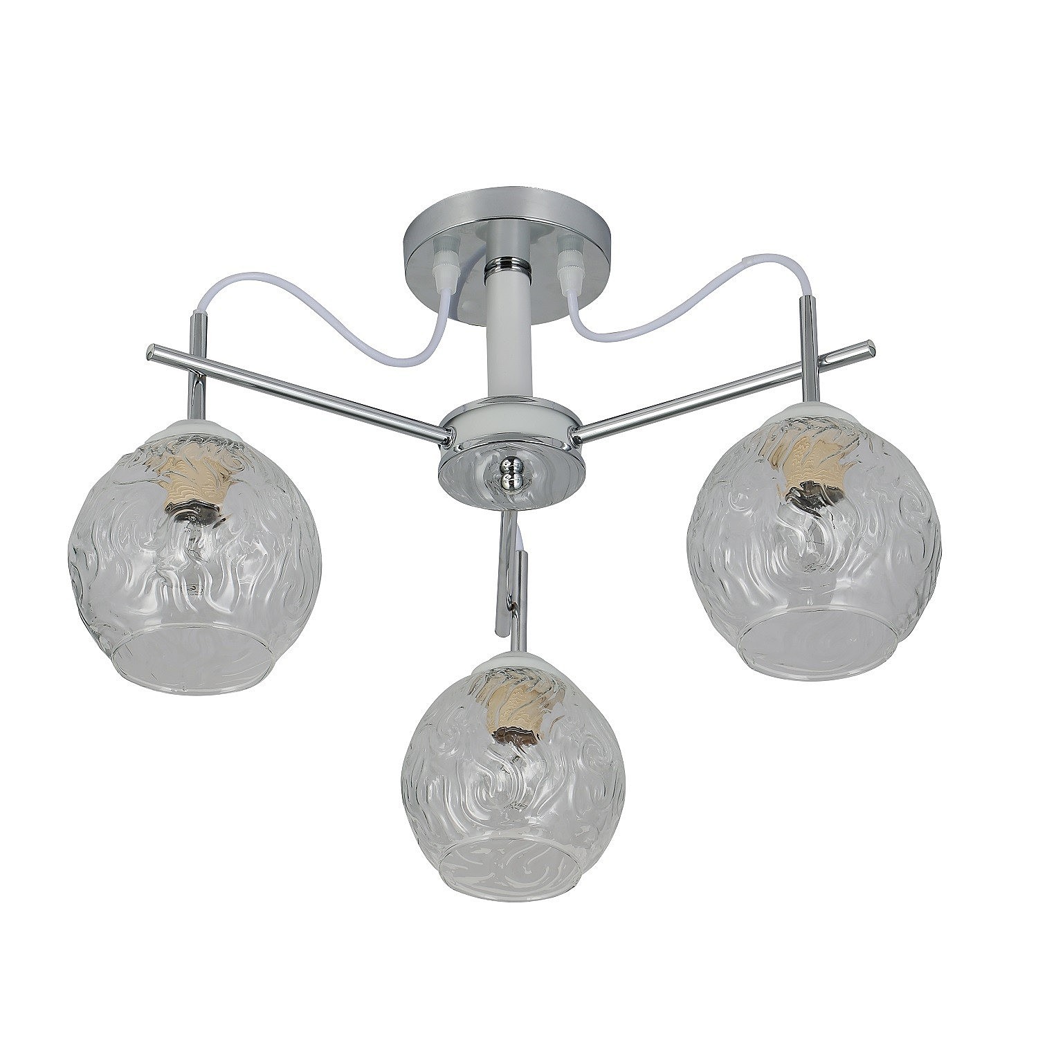 Потолочная люстра ЭкономСвет 10058 10058/3CR+WT CL