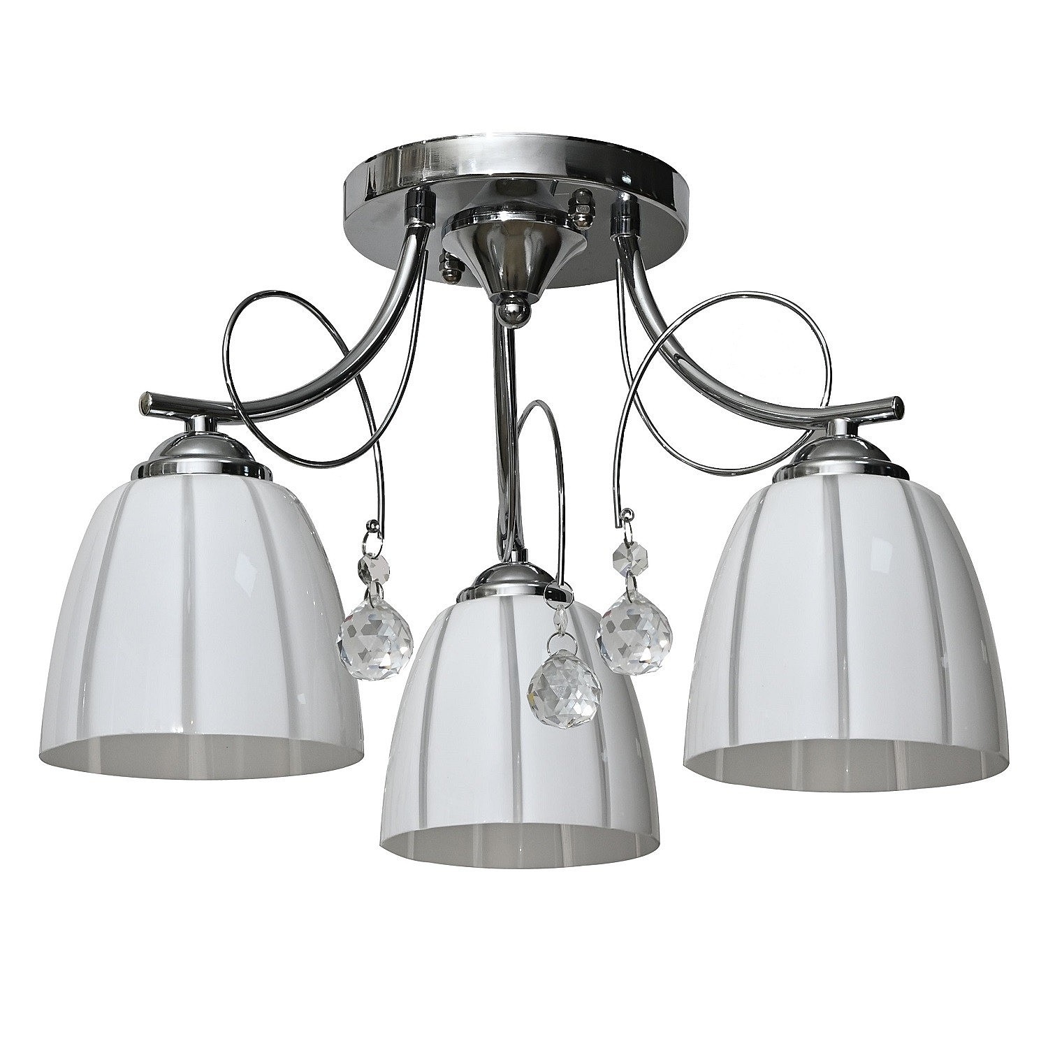 Потолочная люстра ЭкономСвет 10077 10077/3CR WT