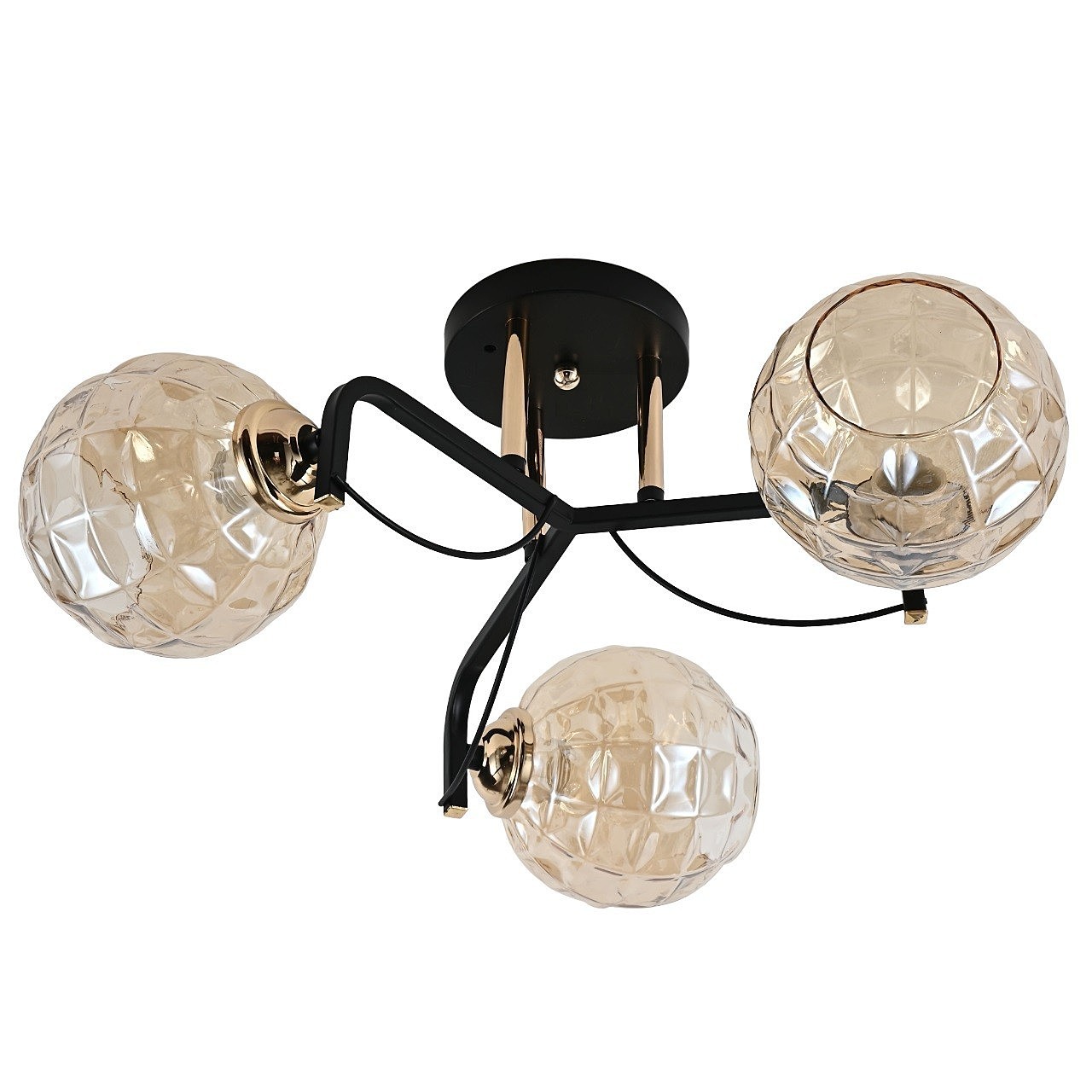 Потолочная люстра ЭкономСвет 10081 10081/3BK+FGD TEA