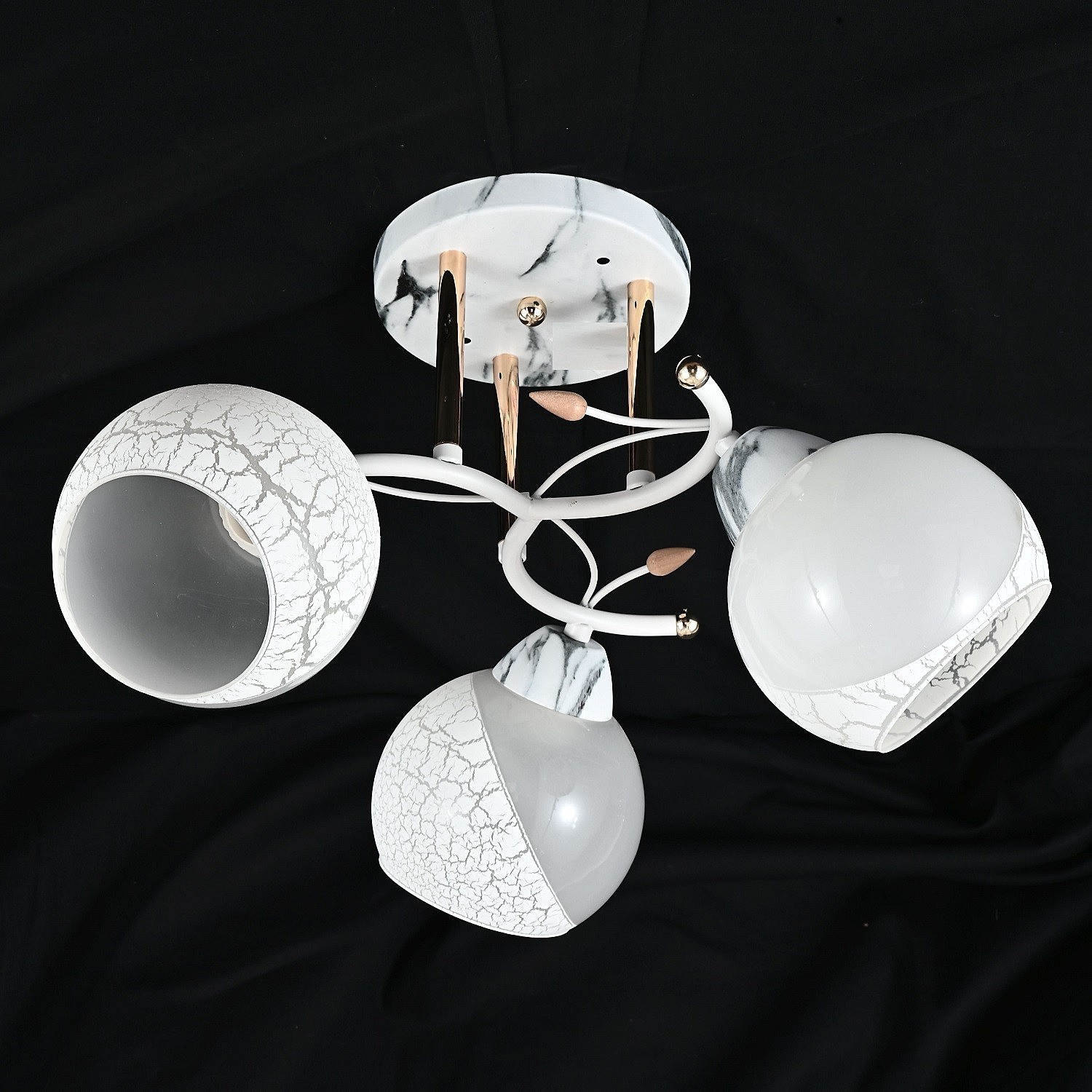 Потолочная люстра ЭкономСвет 10092 10092/3MR+WT+GD WT