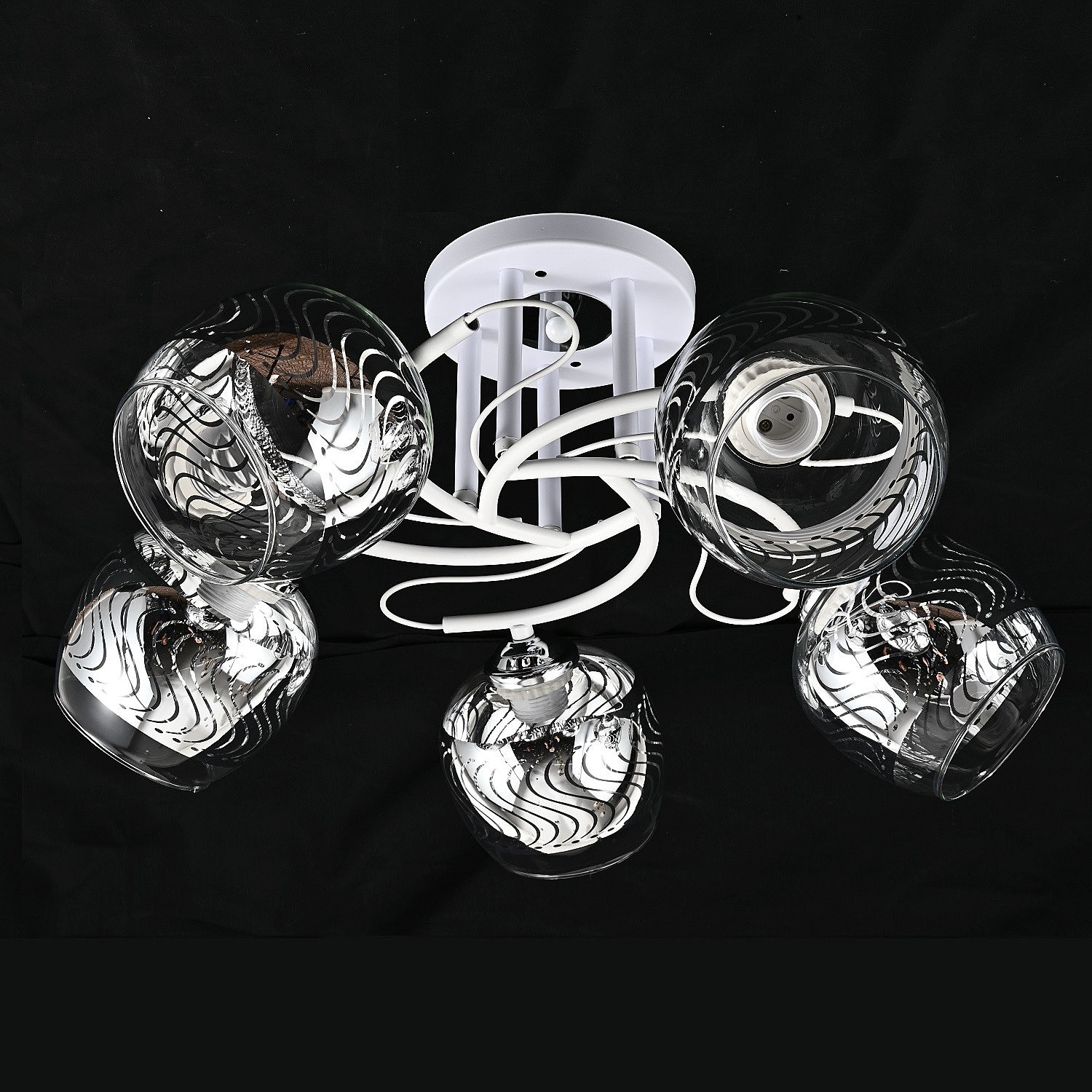 Потолочная люстра ЭкономСвет 10095 10095/5WT+CR CR