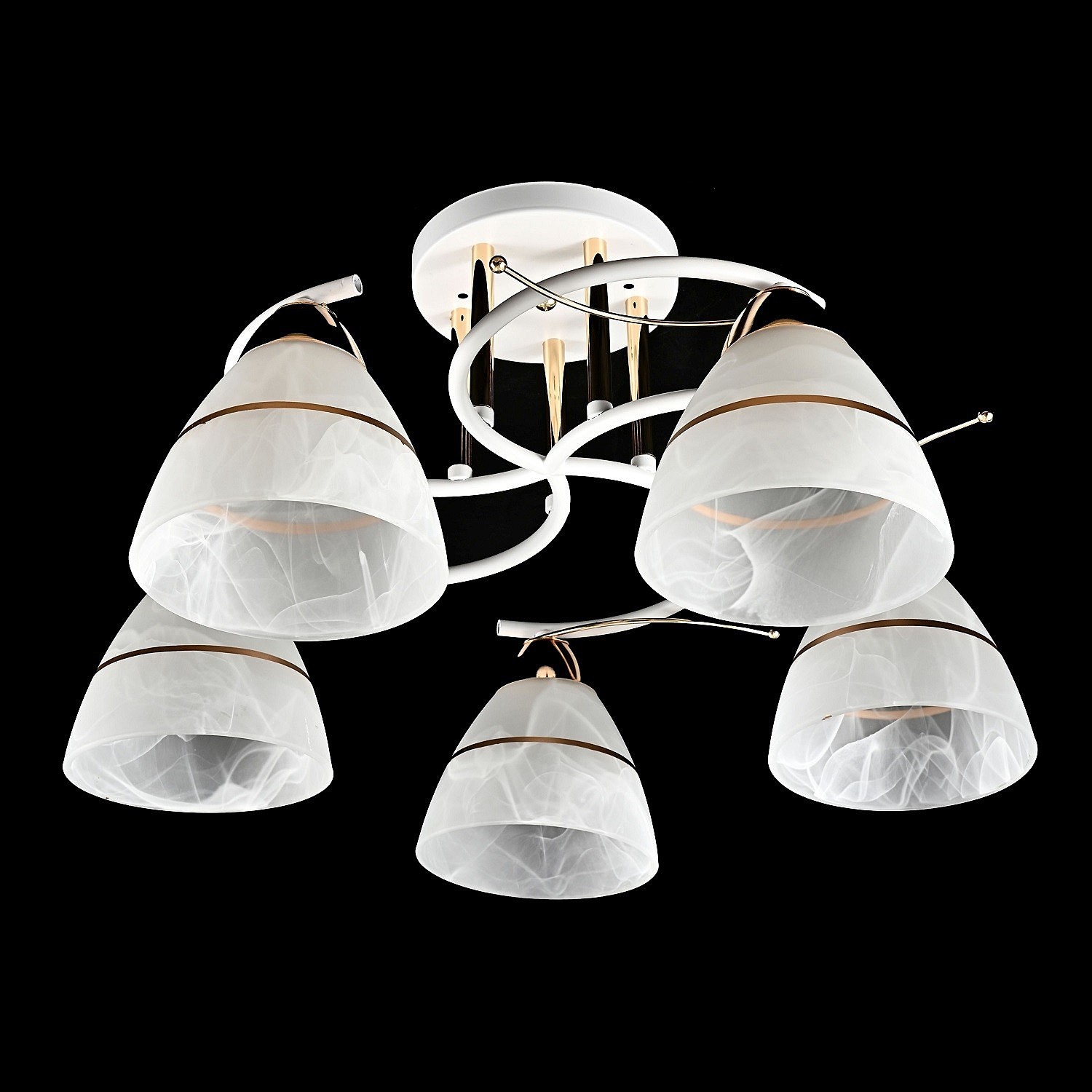 Потолочная люстра ЭкономСвет 10098 10098/5WT+FGD WT