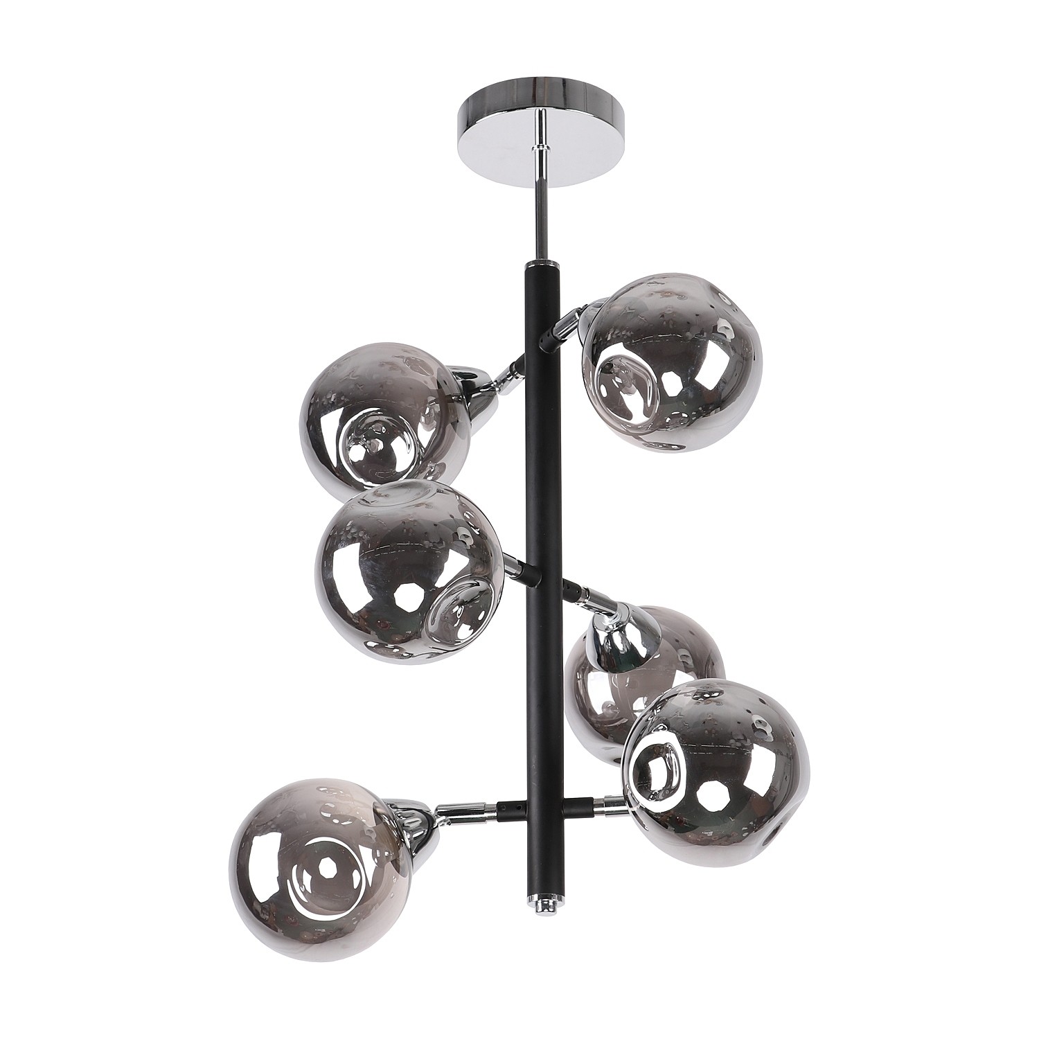 Потолочная люстра ЭкономСвет 10111 10111/6CR+BK SM