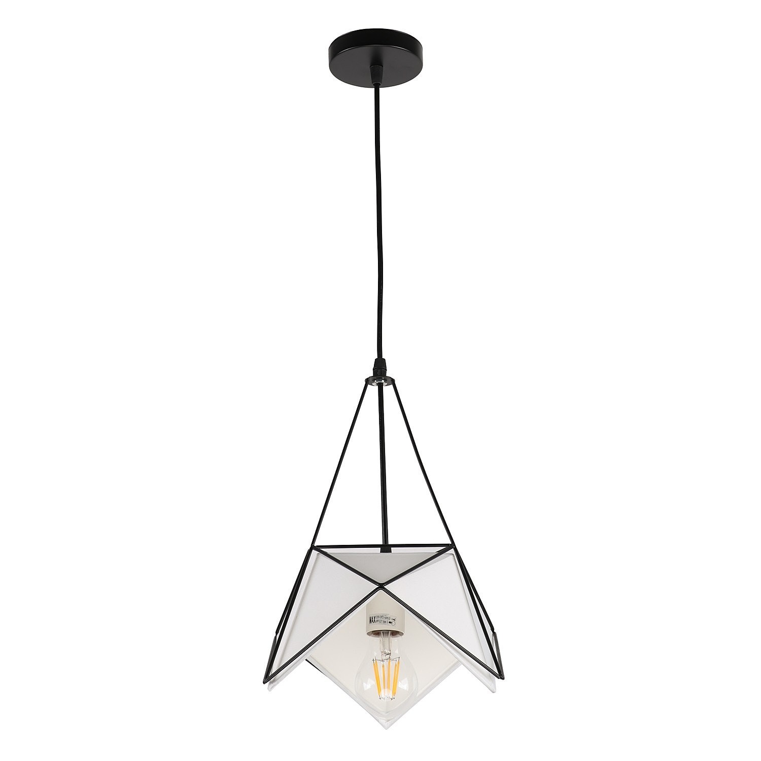 Светильник подвесной ЭкономСвет 10157 10157/1BK WT