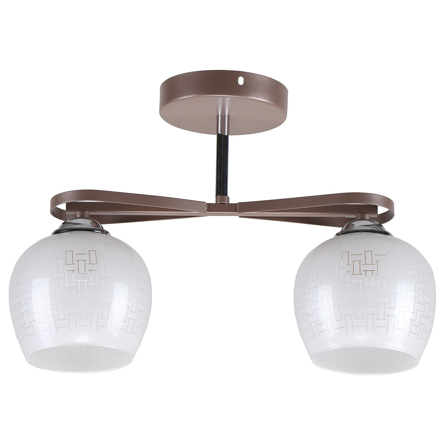 Потолочная люстра ЭкономСвет 10163 10163/2COP+CR WT