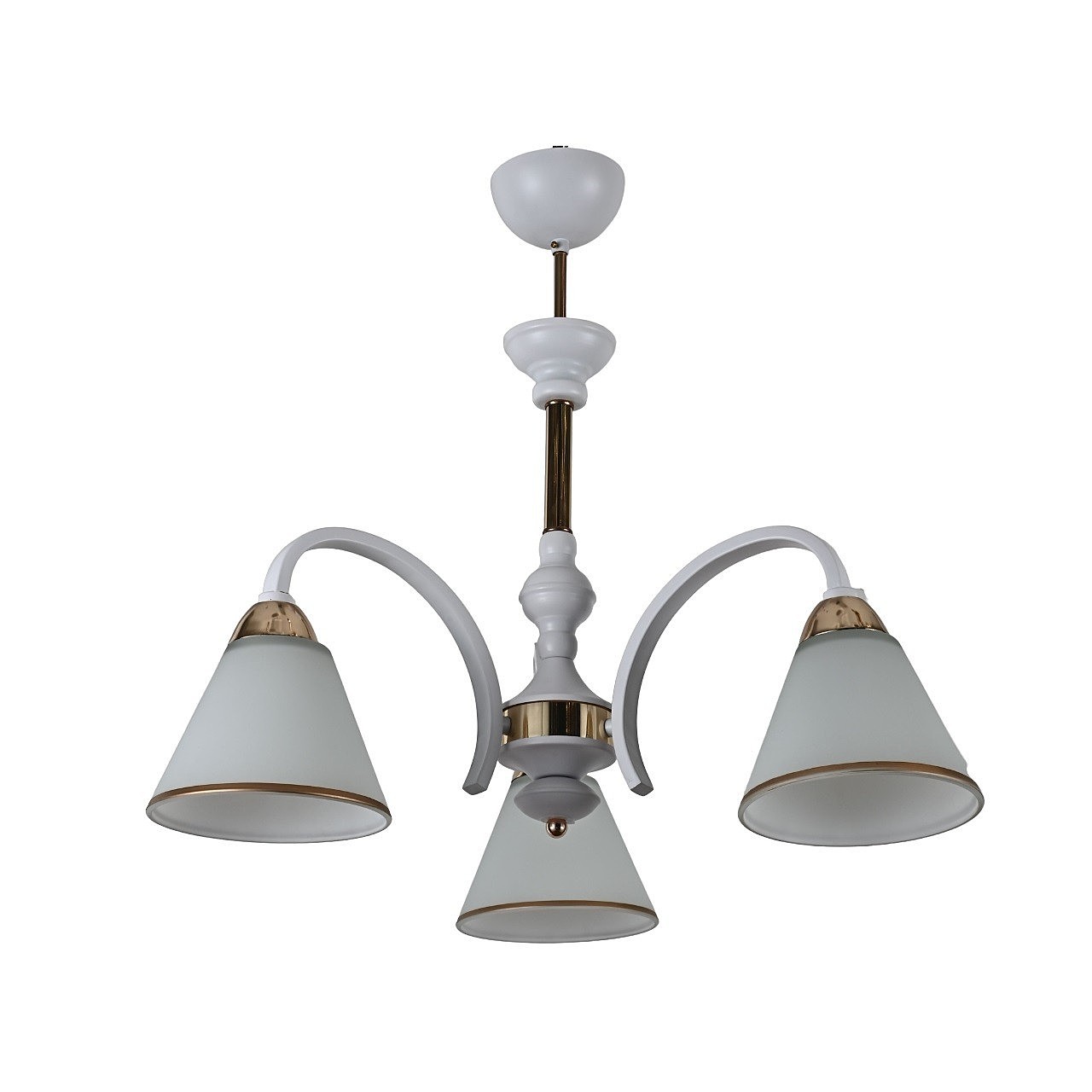 Потолочная люстра ЭкономСвет 10171 10171/3WT+FGD WT+GD