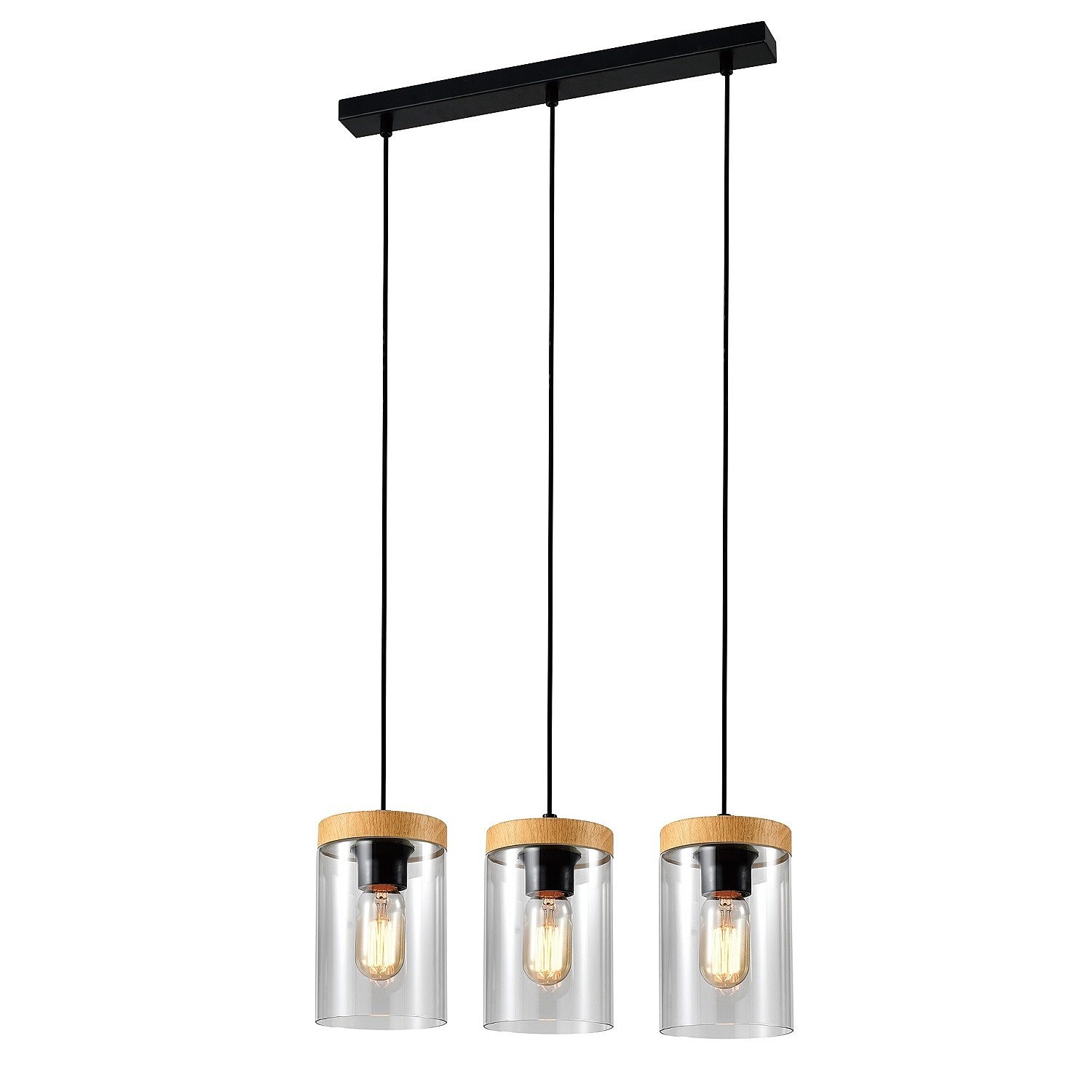 Светильник подвесной ЭкономСвет 10264 10264/3BK CL+WD