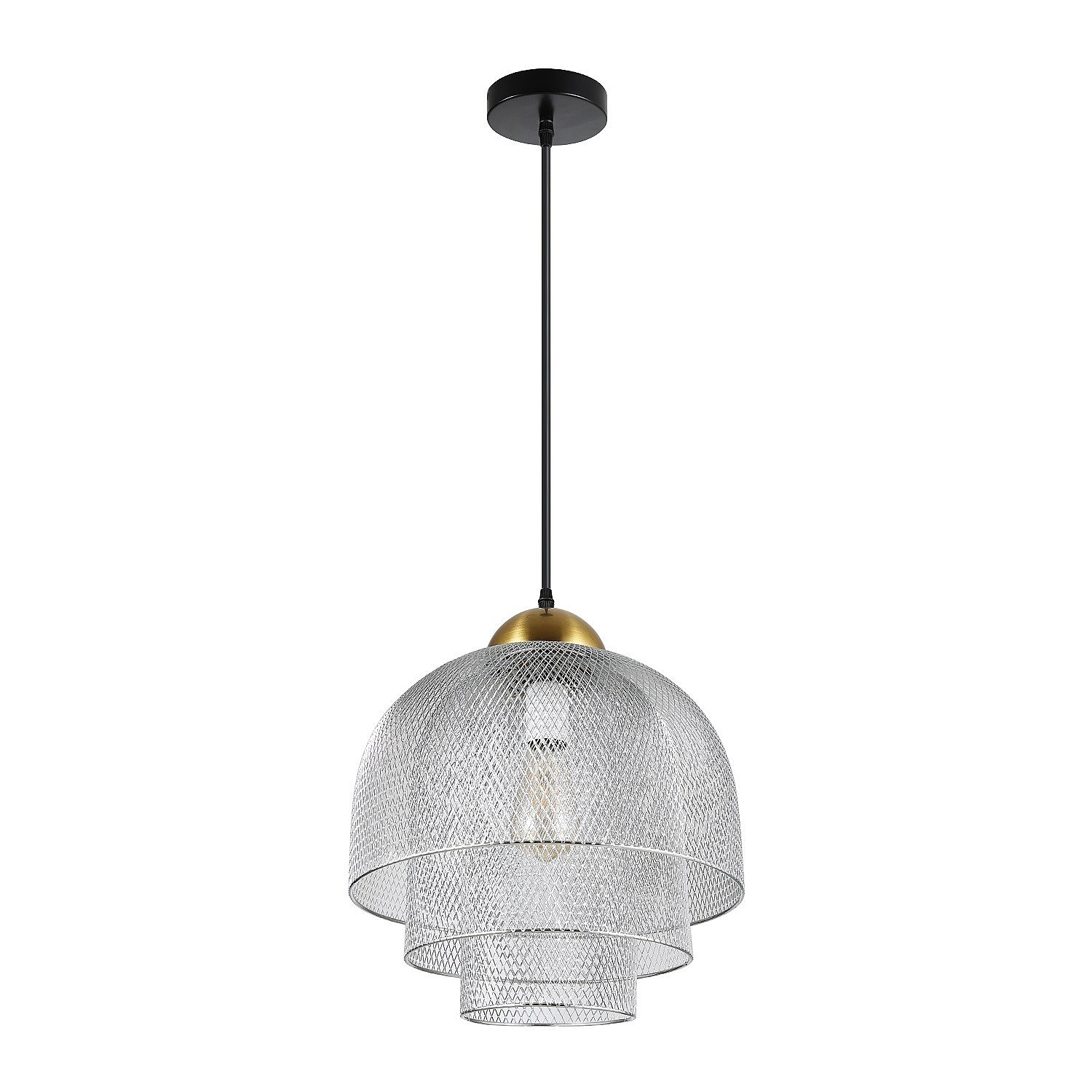 Светильник подвесной ЭкономСвет 10270 10270/1BK GR