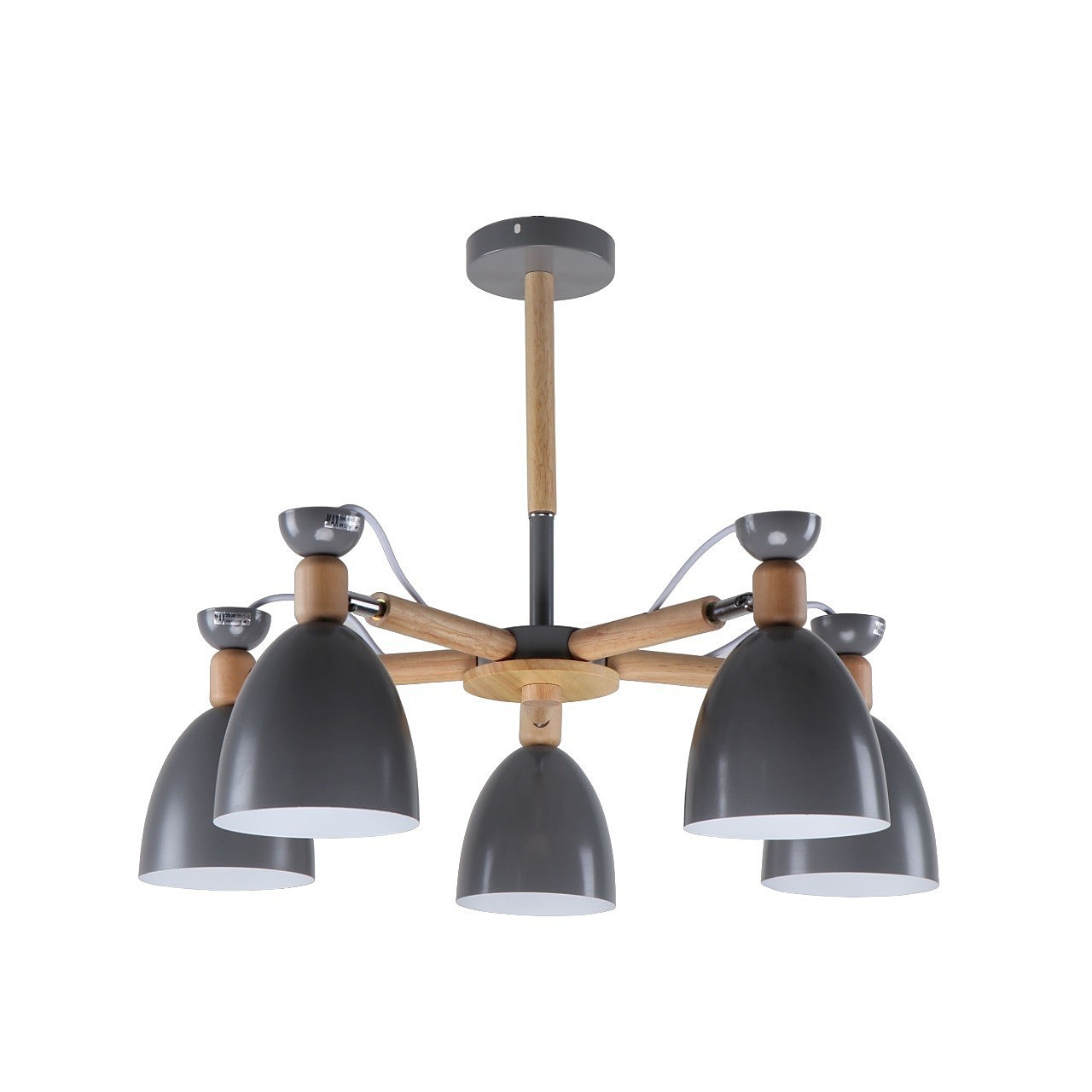 Потолочная люстра ЭкономСвет 10911 10911/5СR+WD GR+WT